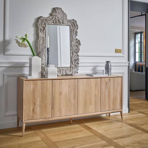 Buffet chêne massif 4 portes 178 cm Charles