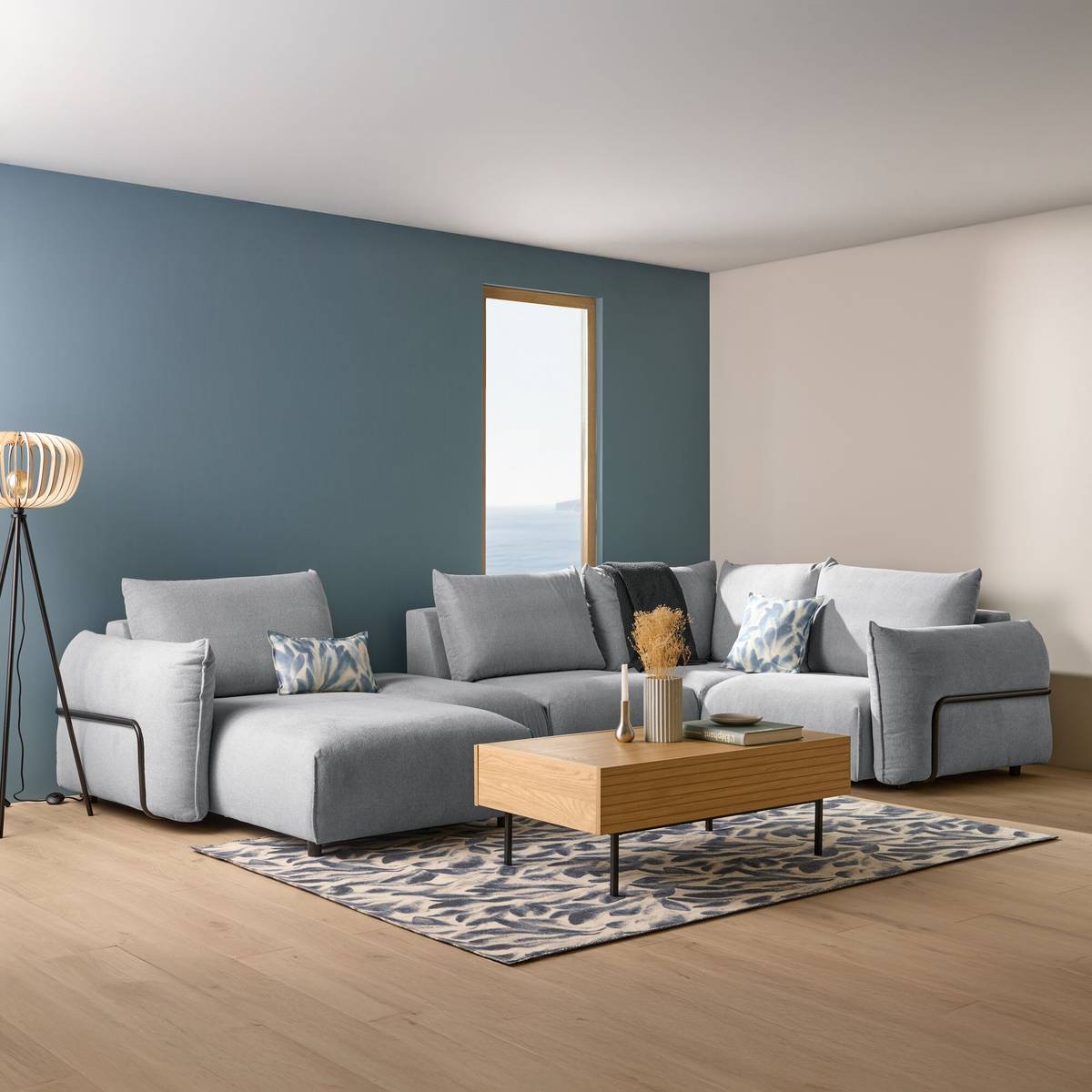 Chauffeuse d'angle pour canapé modulable Solal Chauffeuse d'angle pour canapé modulable Solal