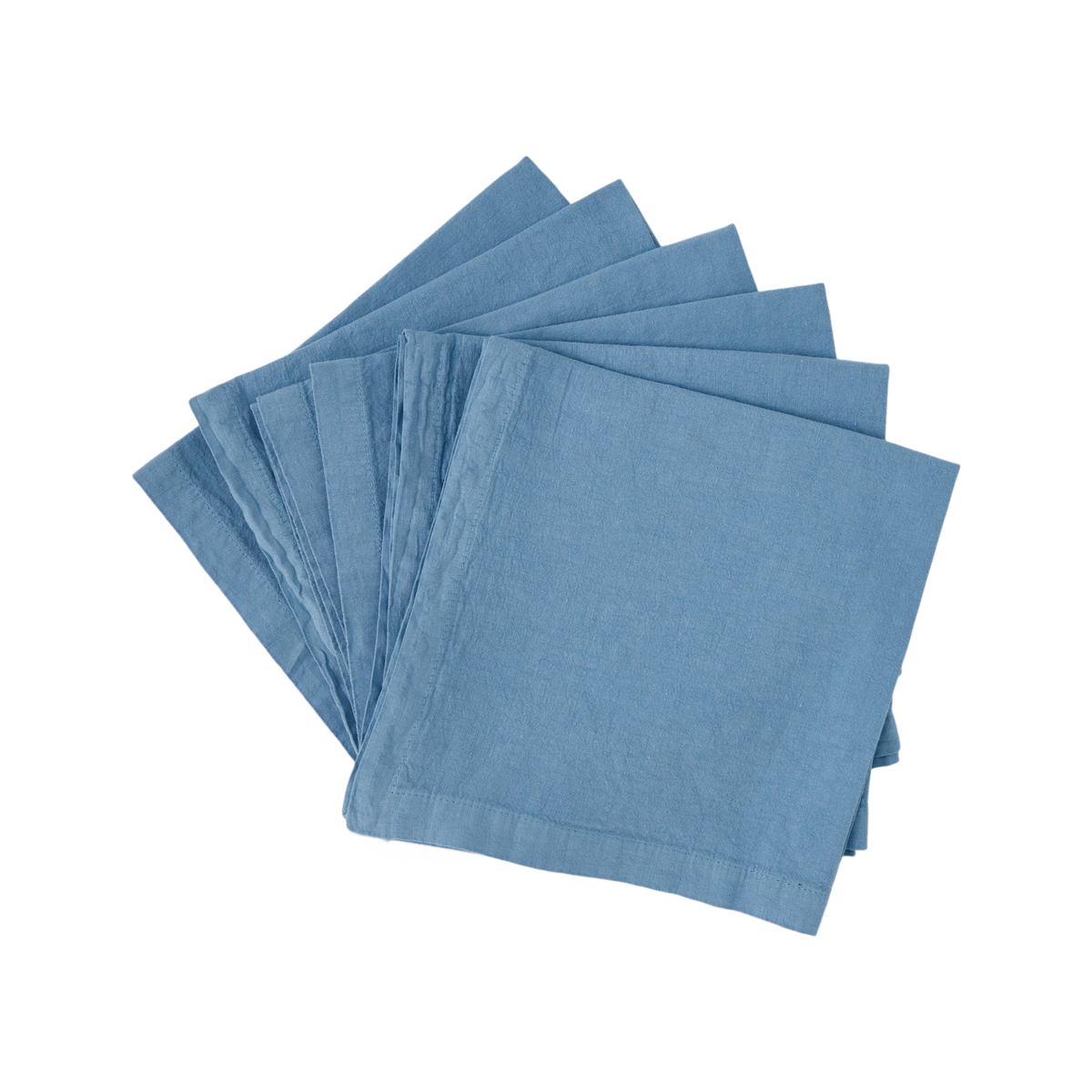 Lot de 6 serviettes coton lin Eline Lot de 6 serviettes coton lin Eline