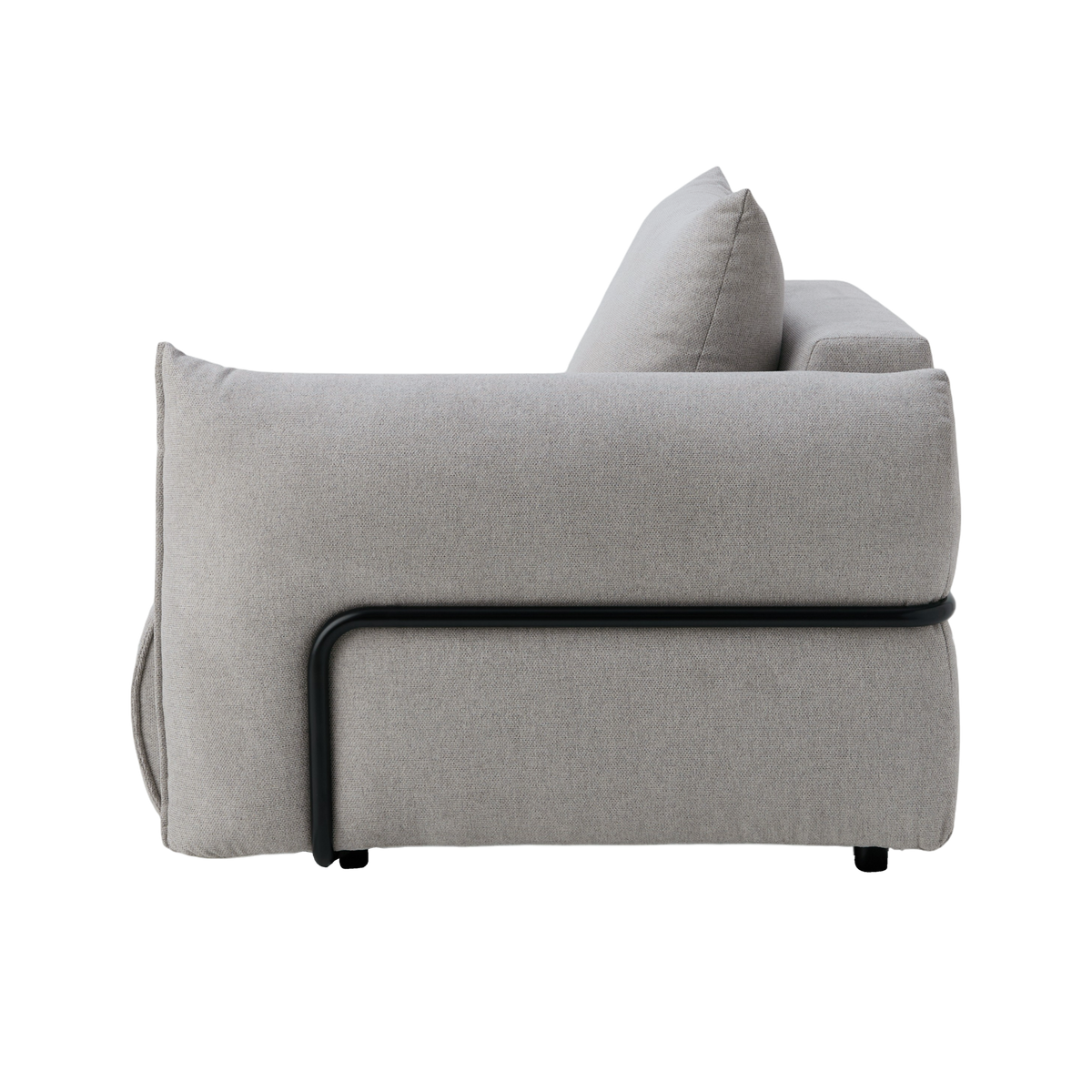 Chauffeuse avec accoudoir pour canapé modulable tissu Solal Chauffeuse avec accoudoir pour canapé modulable tissu Solal