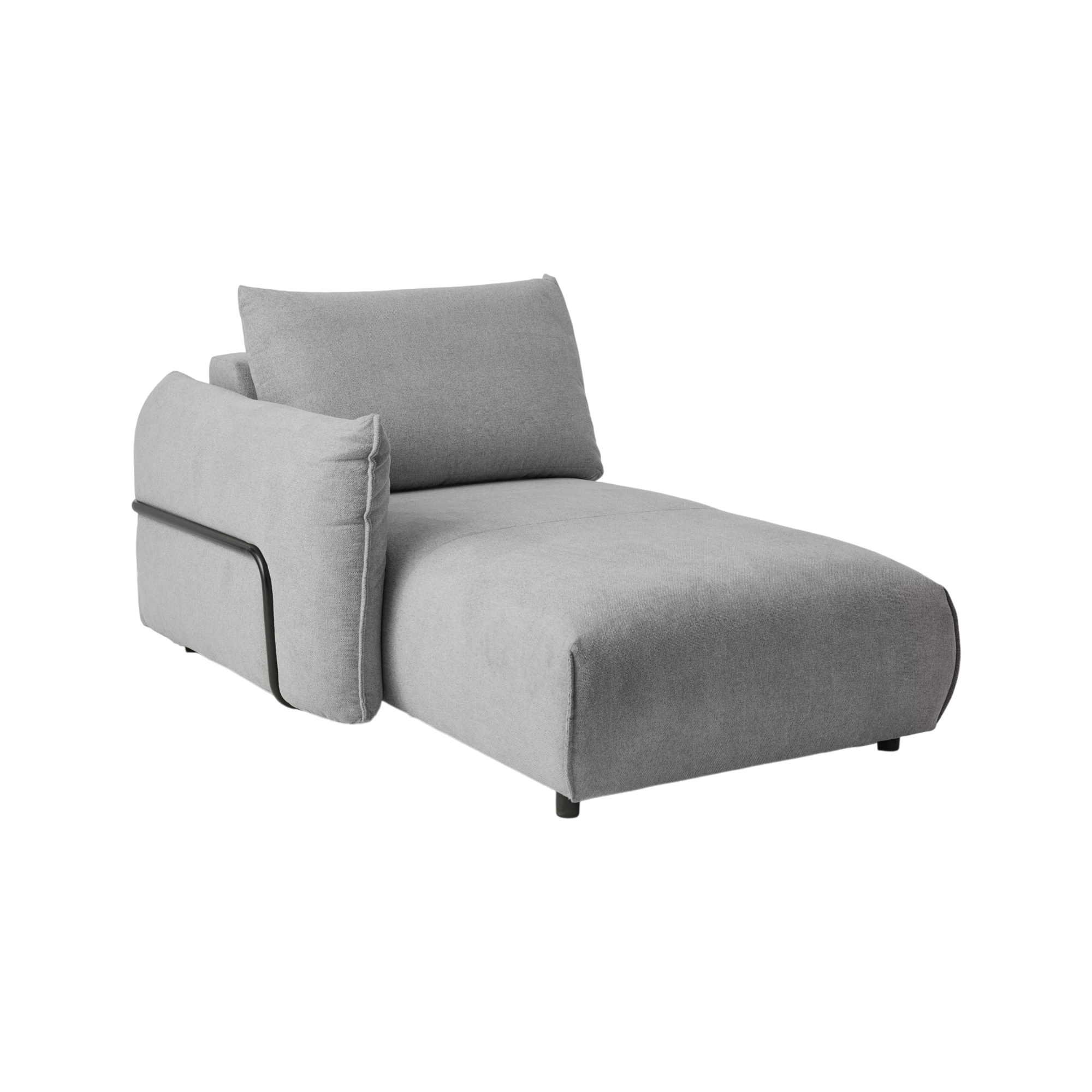 Méridienne pour canapé modulable tissu Solal