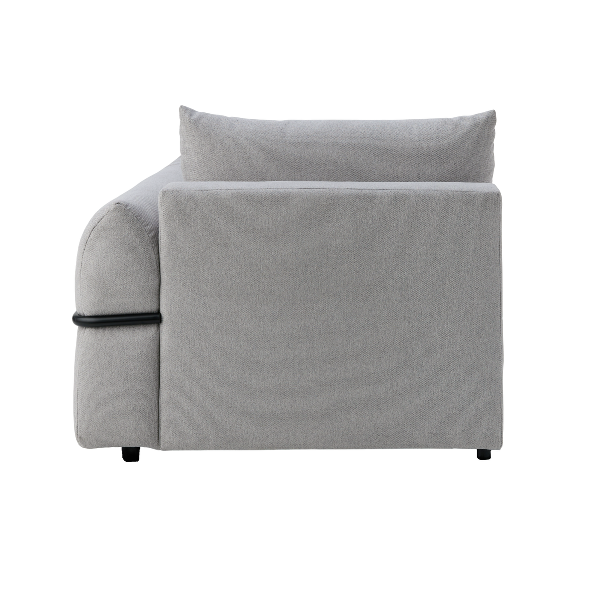 Chauffeuse avec accoudoir pour canapé modulable tissu Solal Chauffeuse avec accoudoir pour canapé modulable tissu Solal