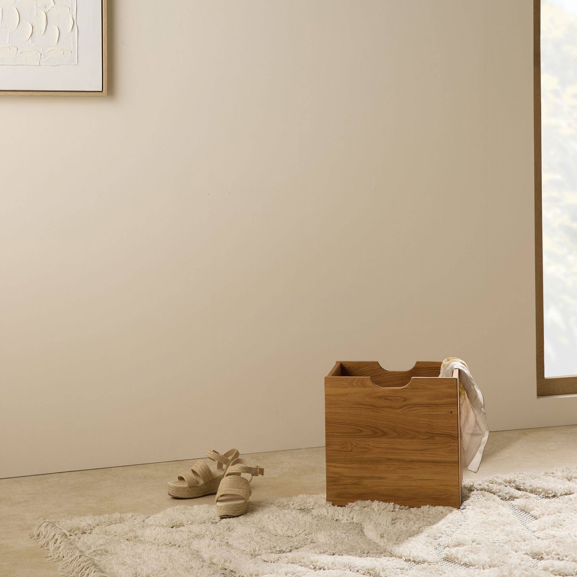 Cube de rangement bois massif Cyriel - Image 1