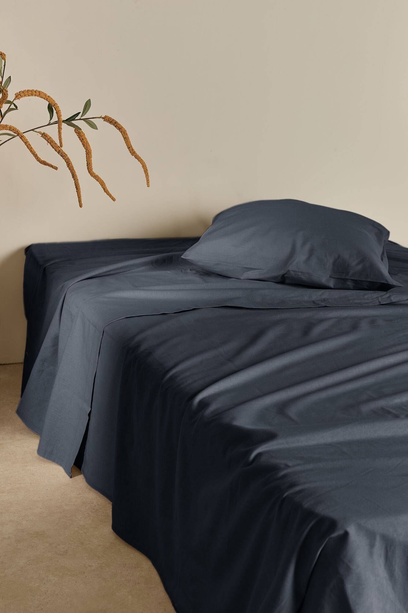 Drap plat coton lin Valentine