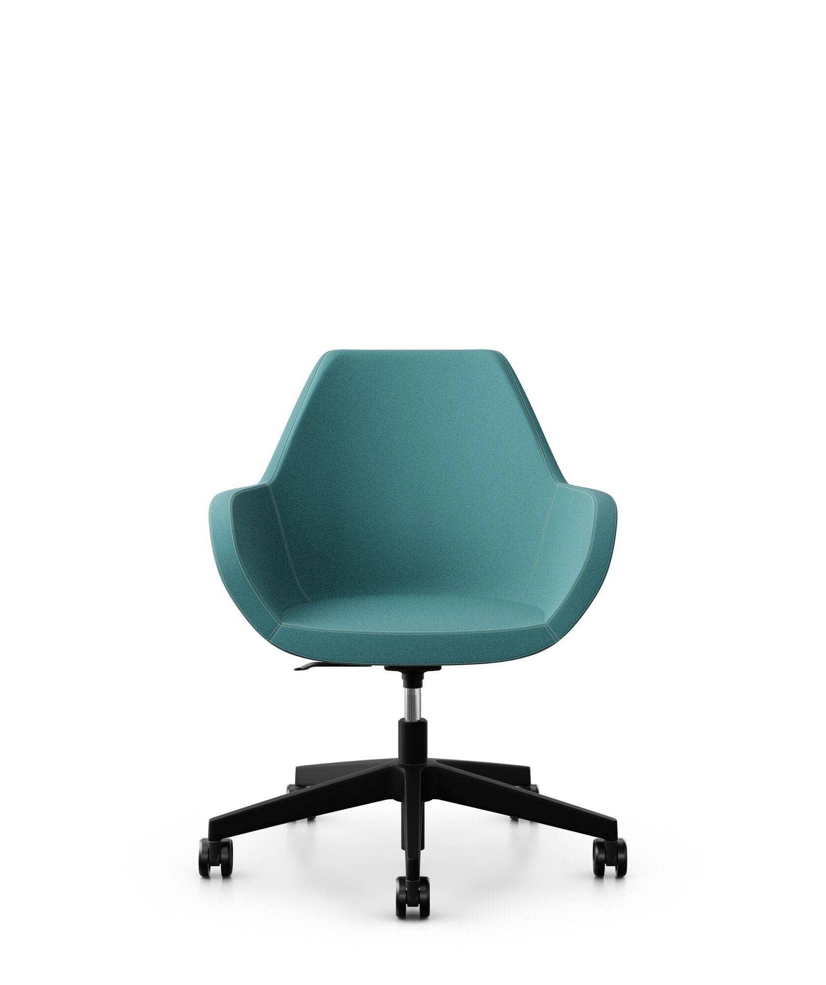 Fauteuil de bureau entièrement capitonné piétement 5 branches à roulettes FAN 10Z