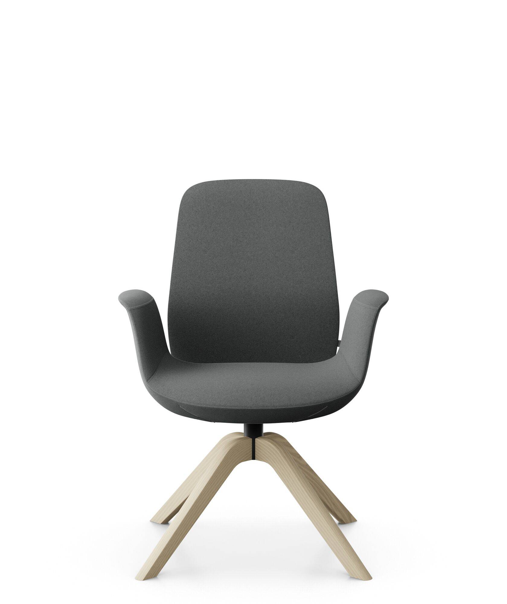 Fauteuil de bureau à dossier inclinable pieds bois Ellie Pro 20HW