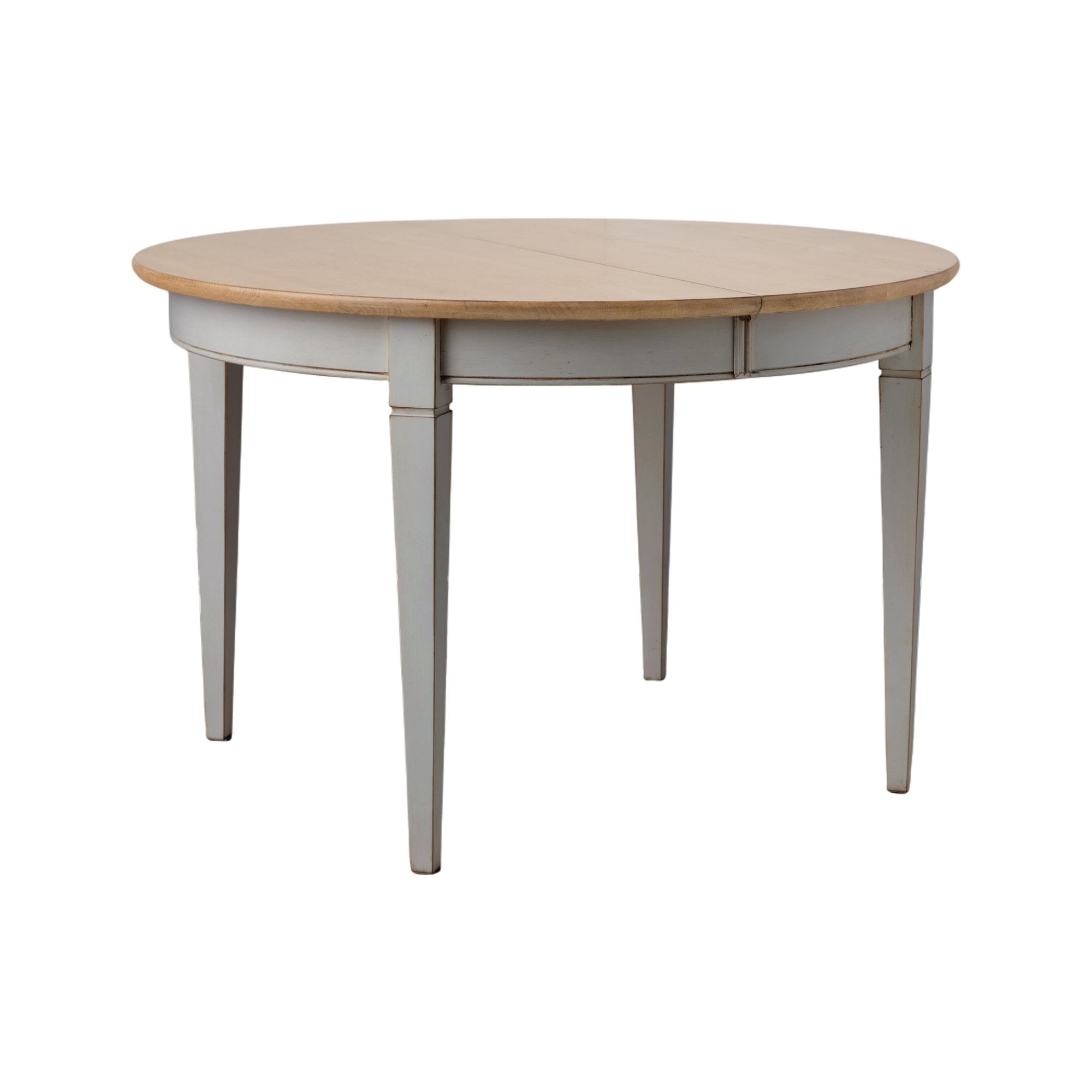 Table à manger ronde extensible bois massif 4 à 8 personnes Embellie