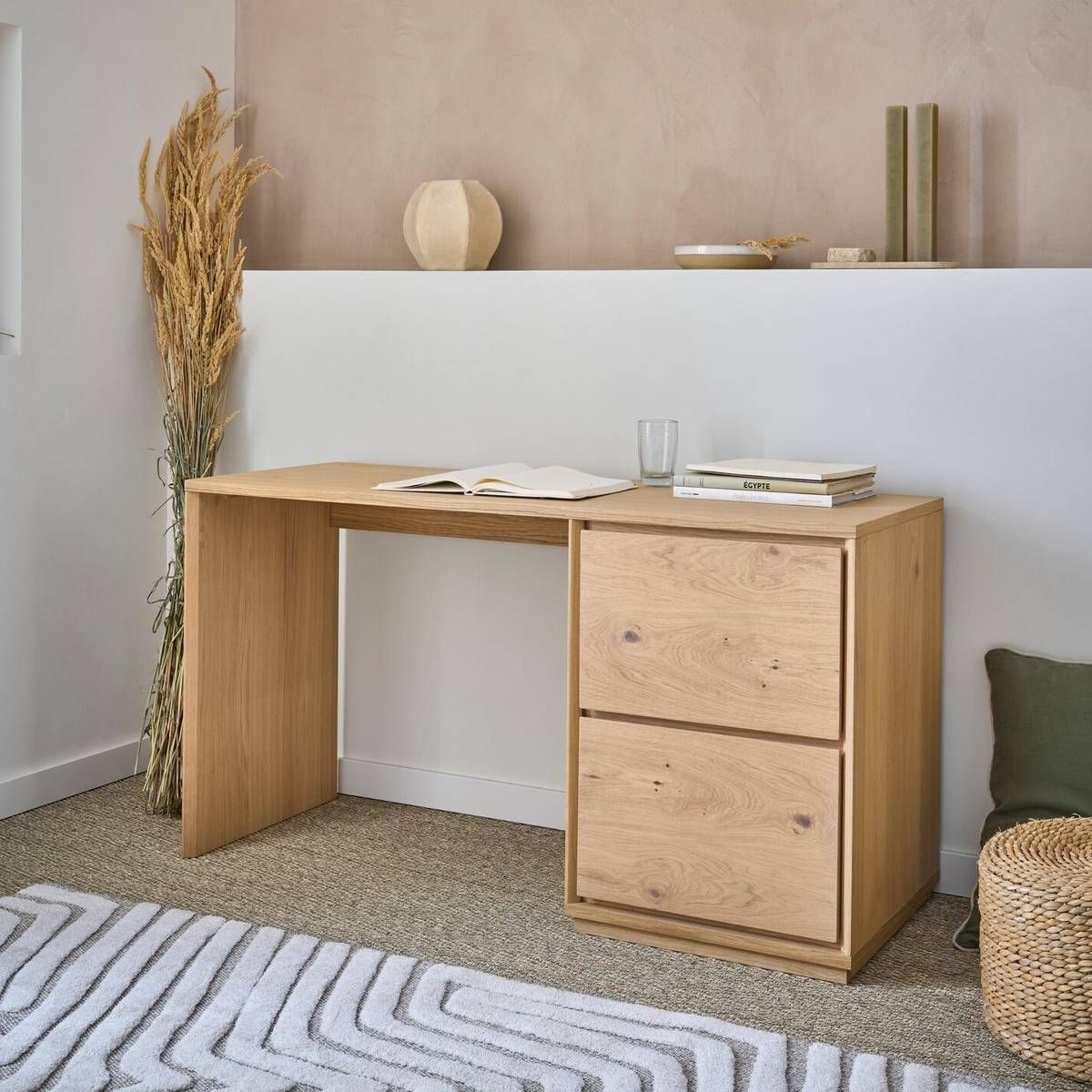 Bureau bois 2 portes Albin | Camif