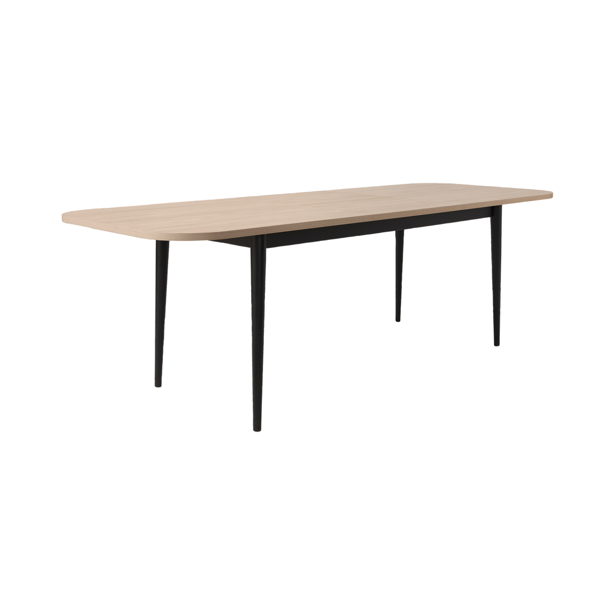 Table à manger extensible décor bois pieds métal 6 à 8 personnes Mila Table à manger extensible décor bois pieds métal 6 à 8 personnes Mila