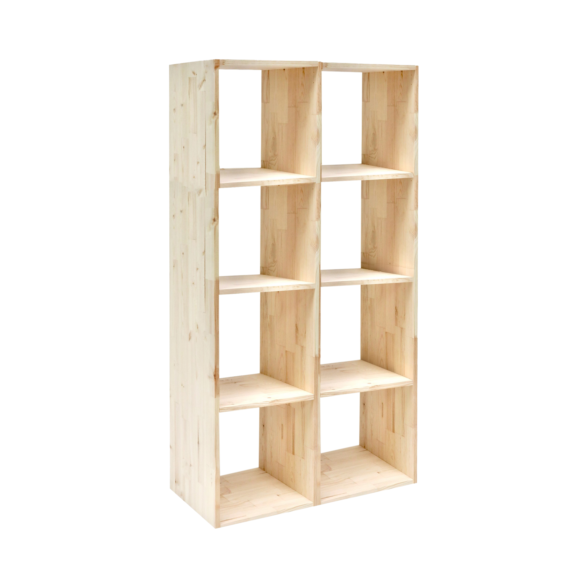Etagère bois massif 8 cases Elio