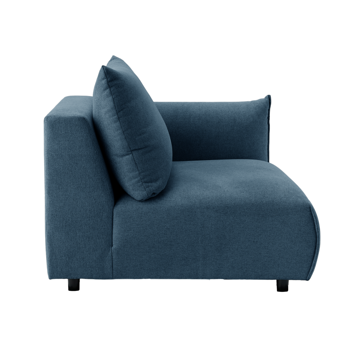 Chauffeuse avec accoudoir pour canapé modulable tissu Solal Chauffeuse avec accoudoir pour canapé modulable tissu Solal