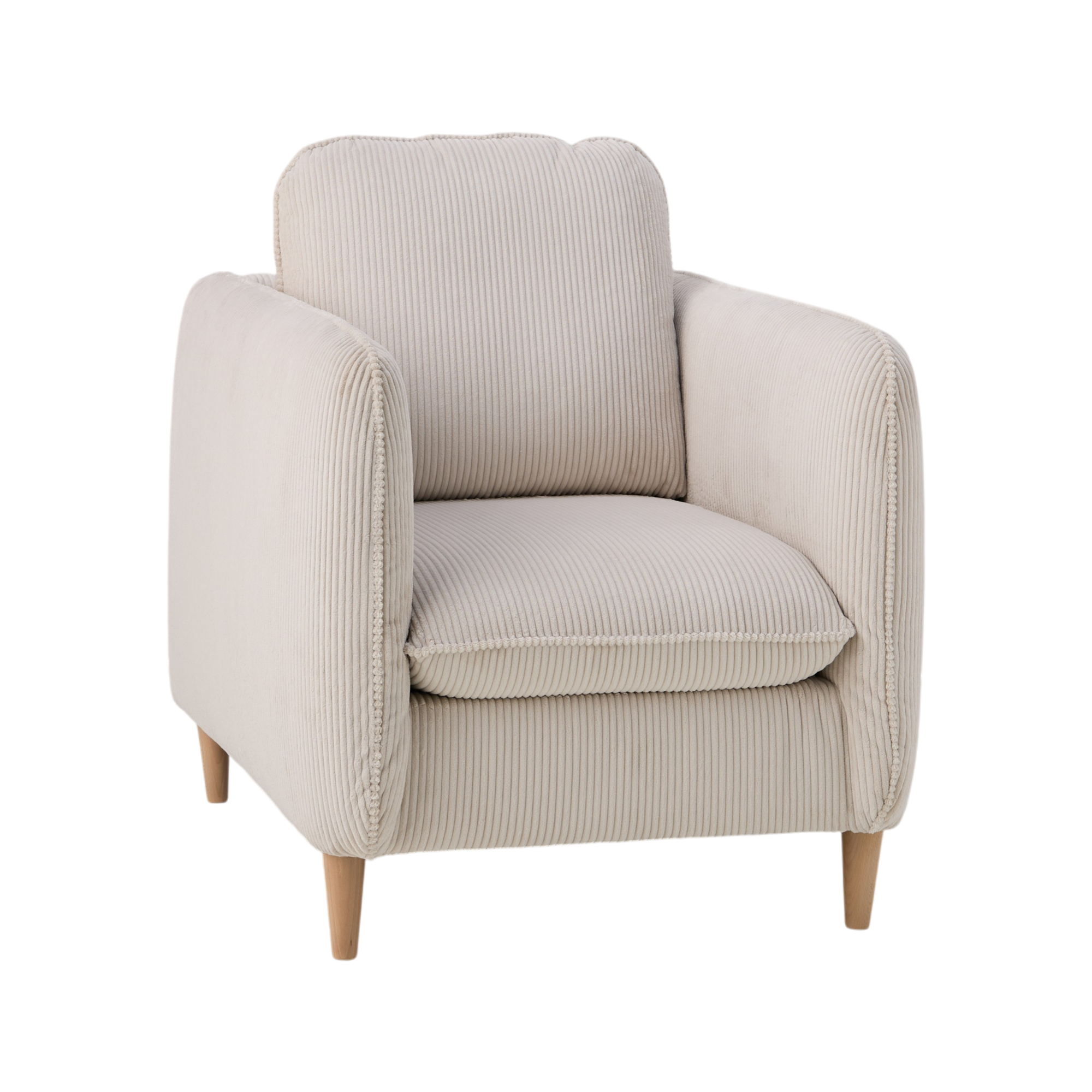 Fauteuil velours côtelé Portimo