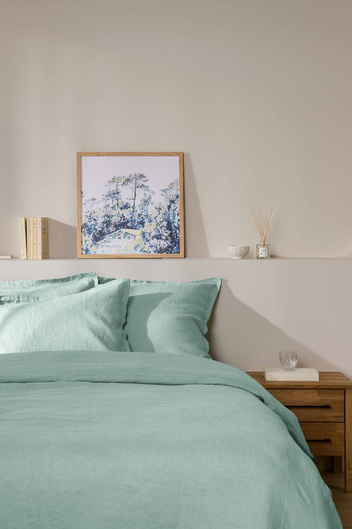 Drap housse lin Jade