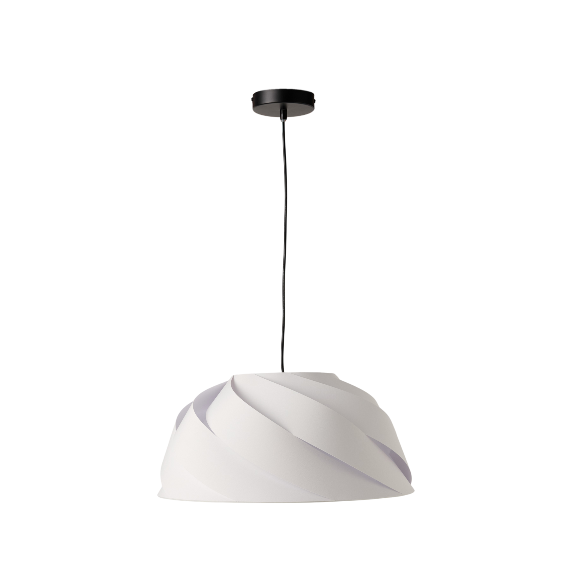 Suspension tissu torsadée blanc Samantha