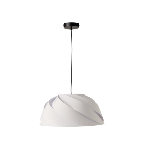 Suspension tissu torsadée blanc Samantha