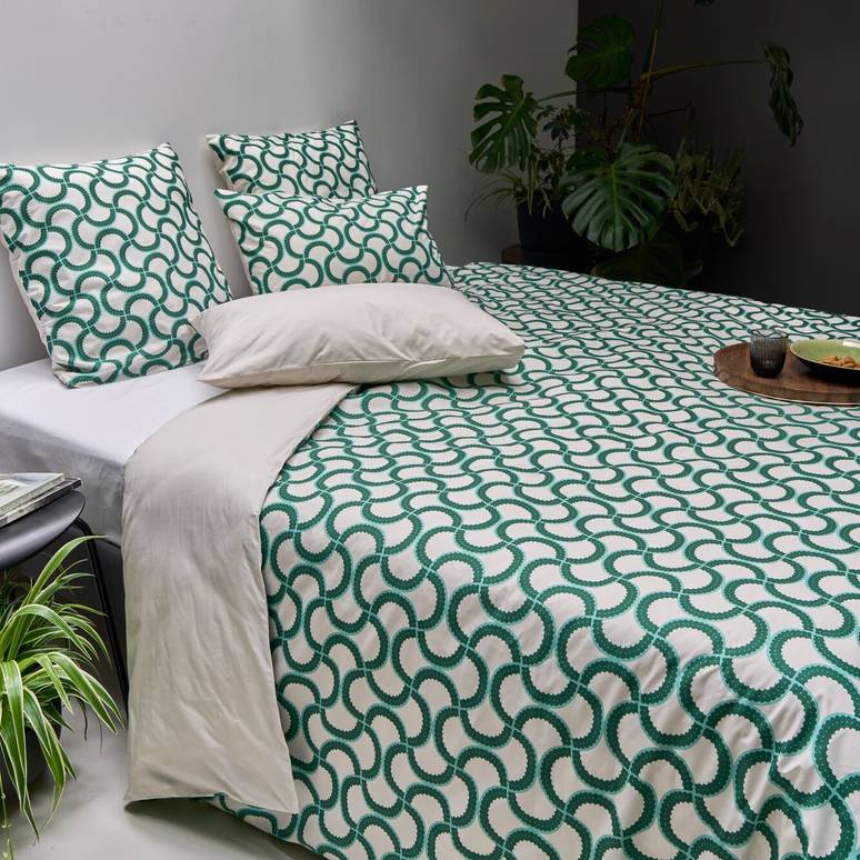 Parure de lit coton bio Jardin Urbain Parure de lit coton bio Jardin Urbain