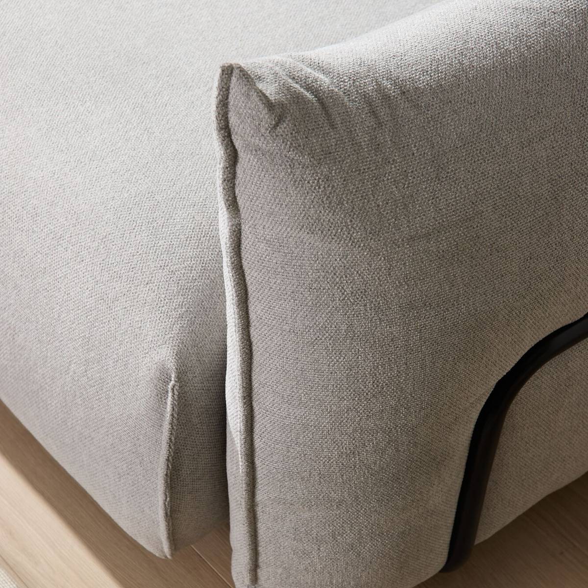 Chauffeuse avec accoudoir pour canapé modulable tissu Solal Chauffeuse avec accoudoir pour canapé modulable tissu Solal