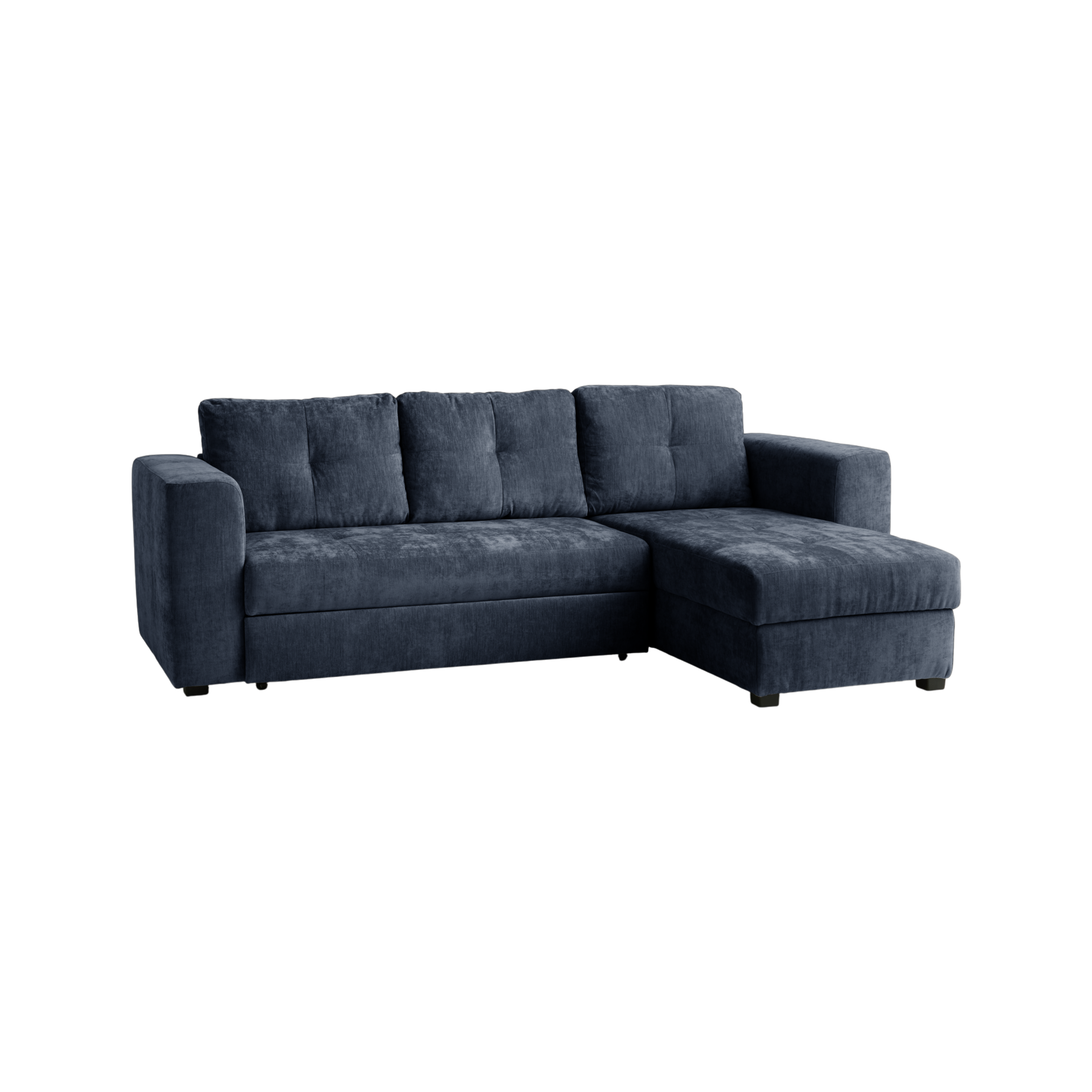 Canapé d'angle convertible et réversible tissu Pyram