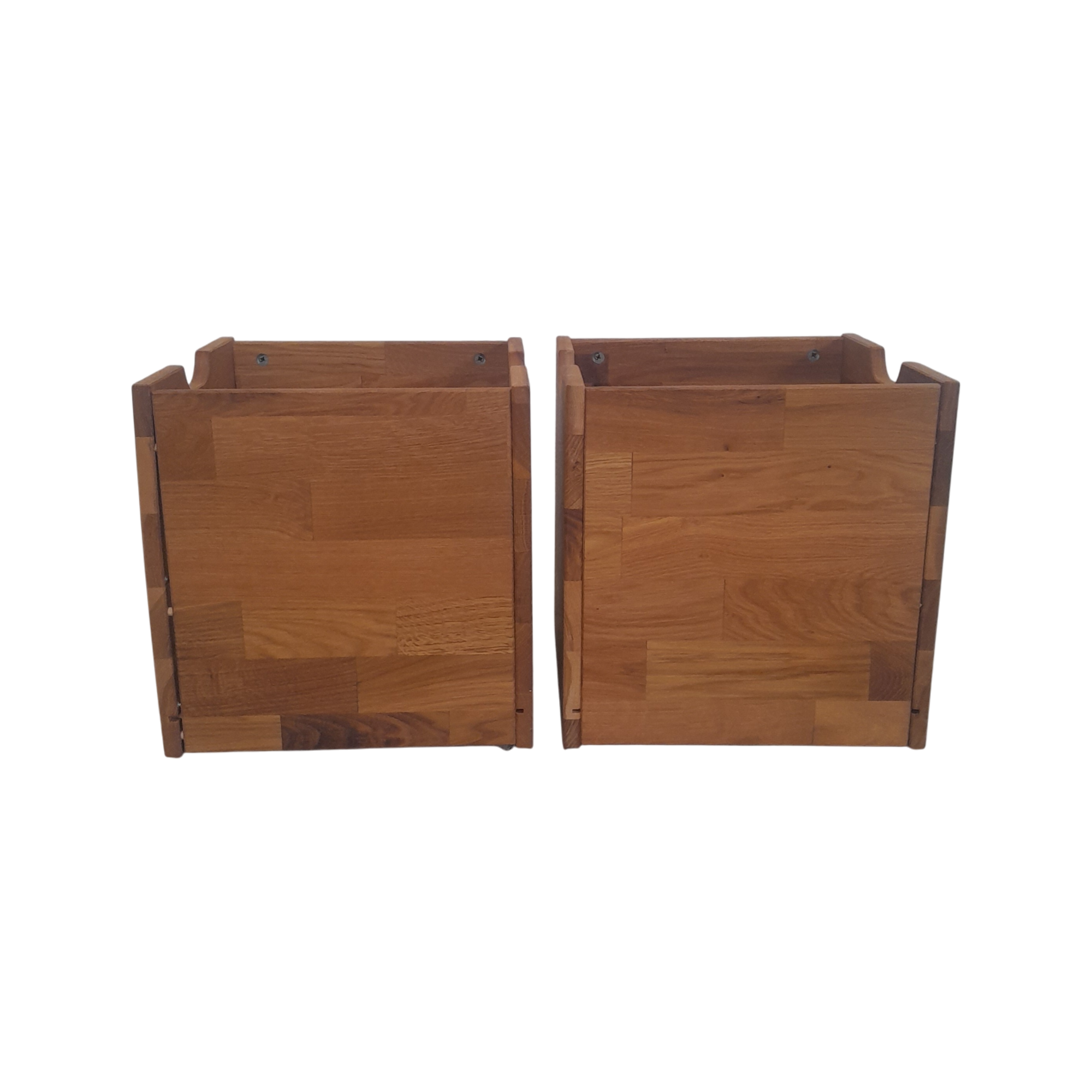 Lot de 2 cubes de rangement bois massif Cyriel - Seconde Chance