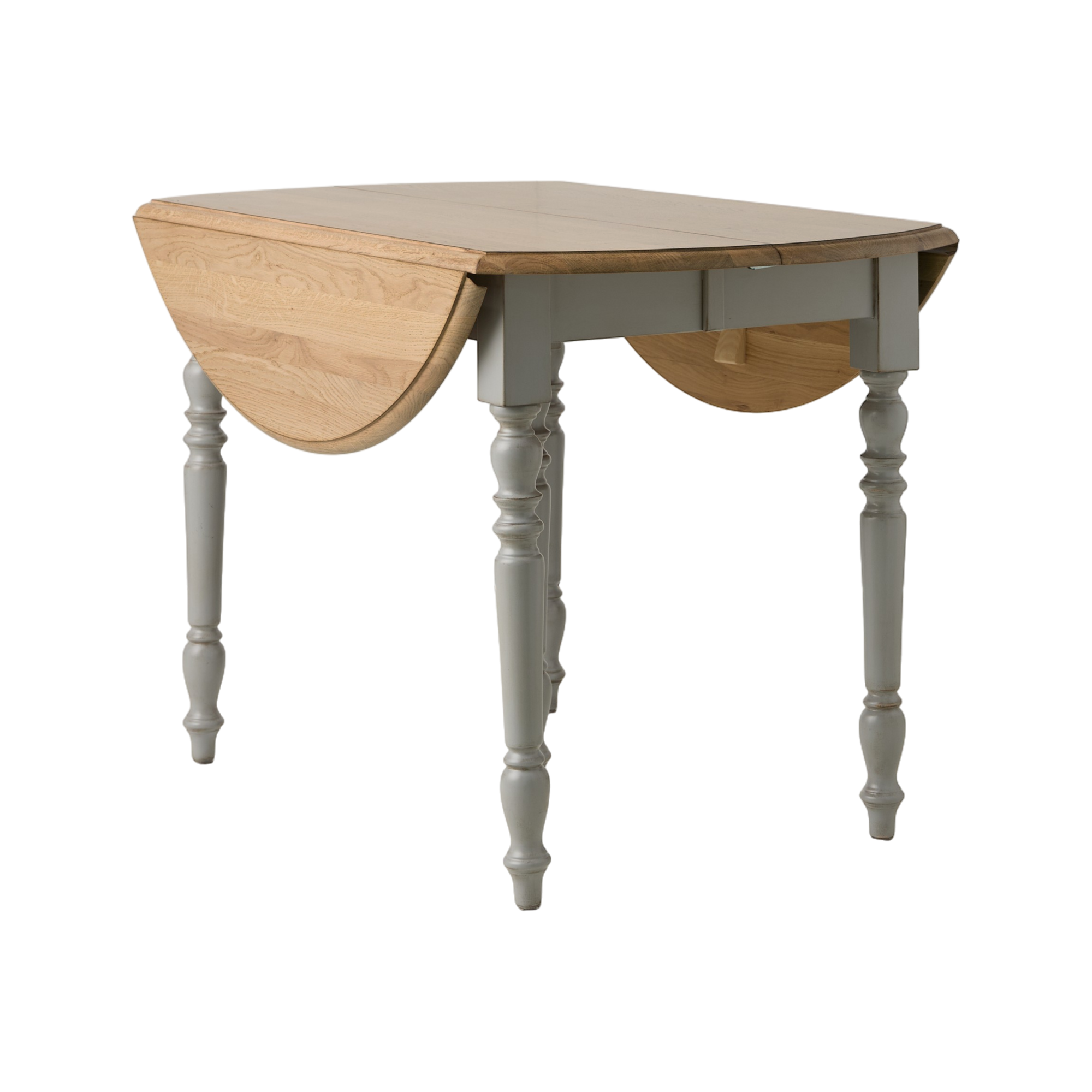 Table à manger à volets extensible bois massif 4 à 8 personnes Embellie