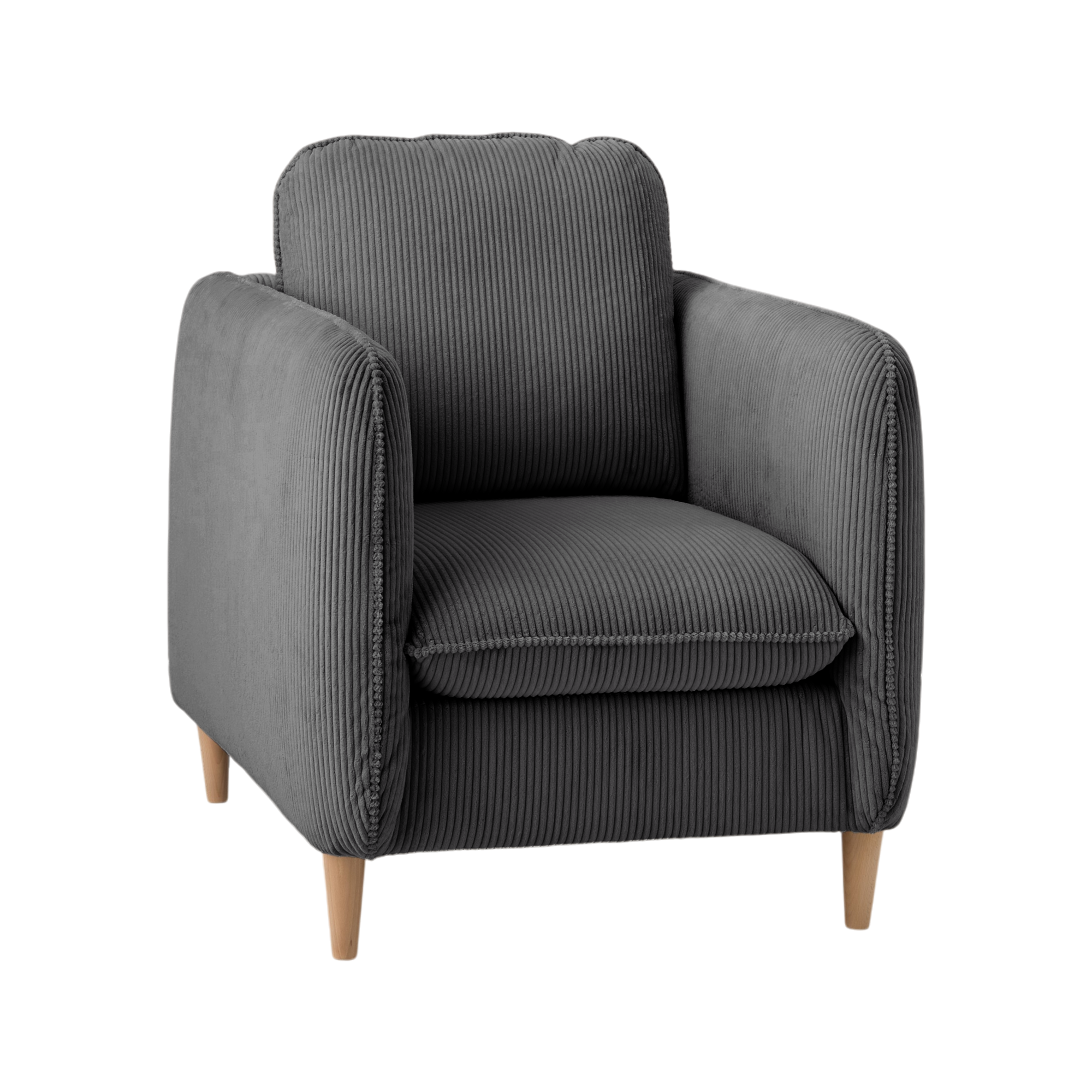 Fauteuil velours côtelé Portimo