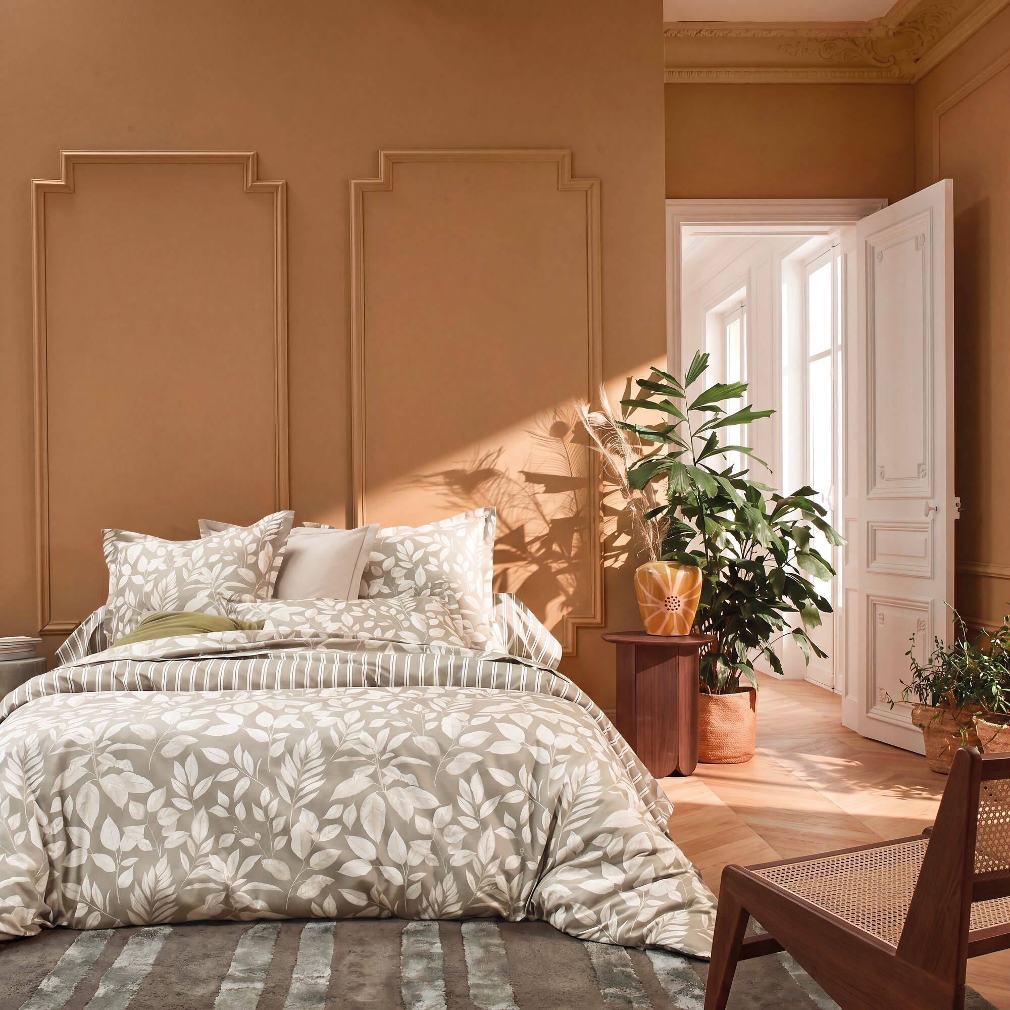 Taie d'oreiller percale de coton Cottage