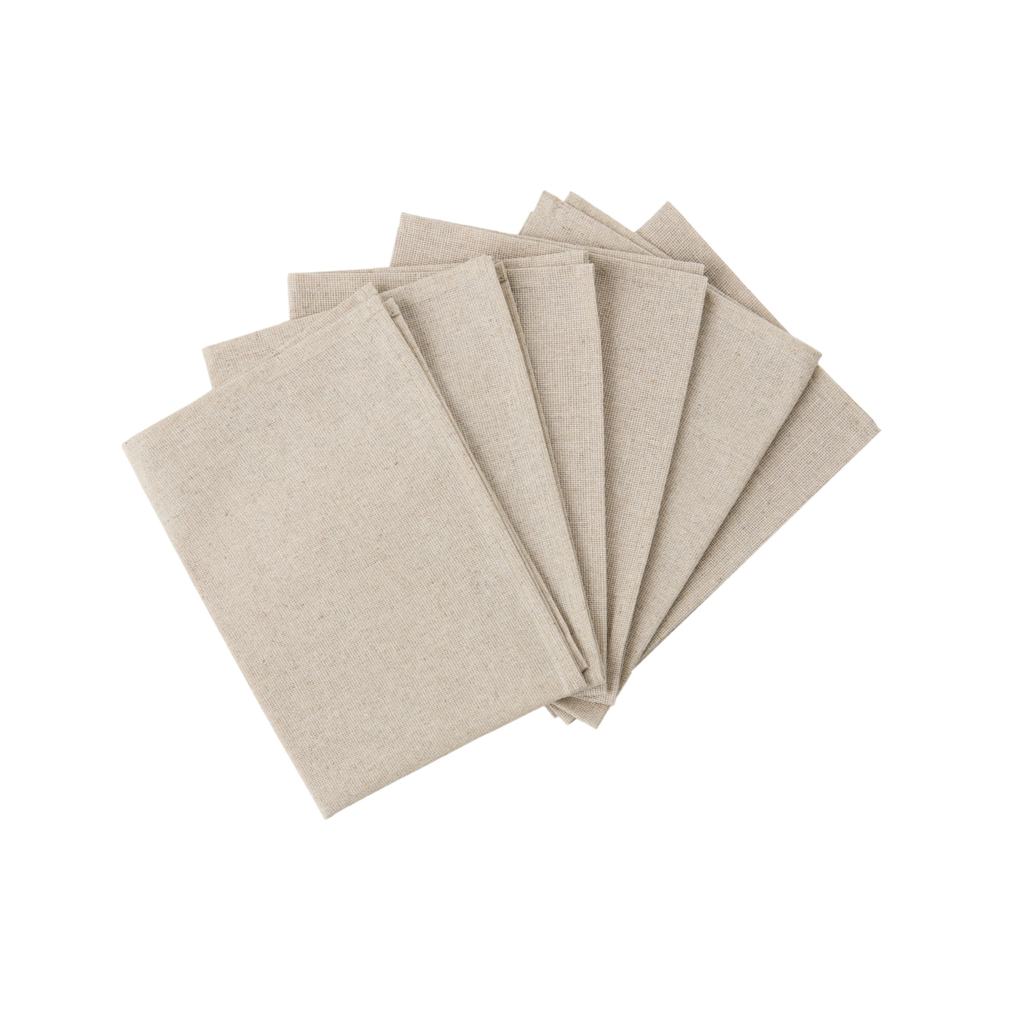 Lot de 6 sets de table enduit coton lin  Laurie - Image 1