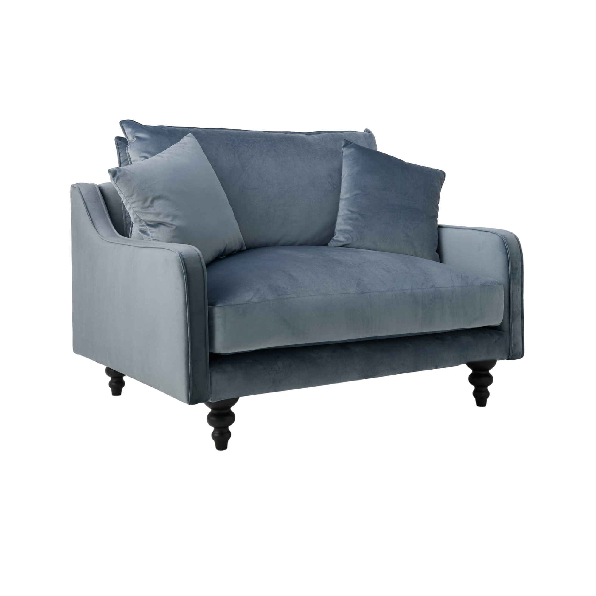 Fauteuil velours Orso XL