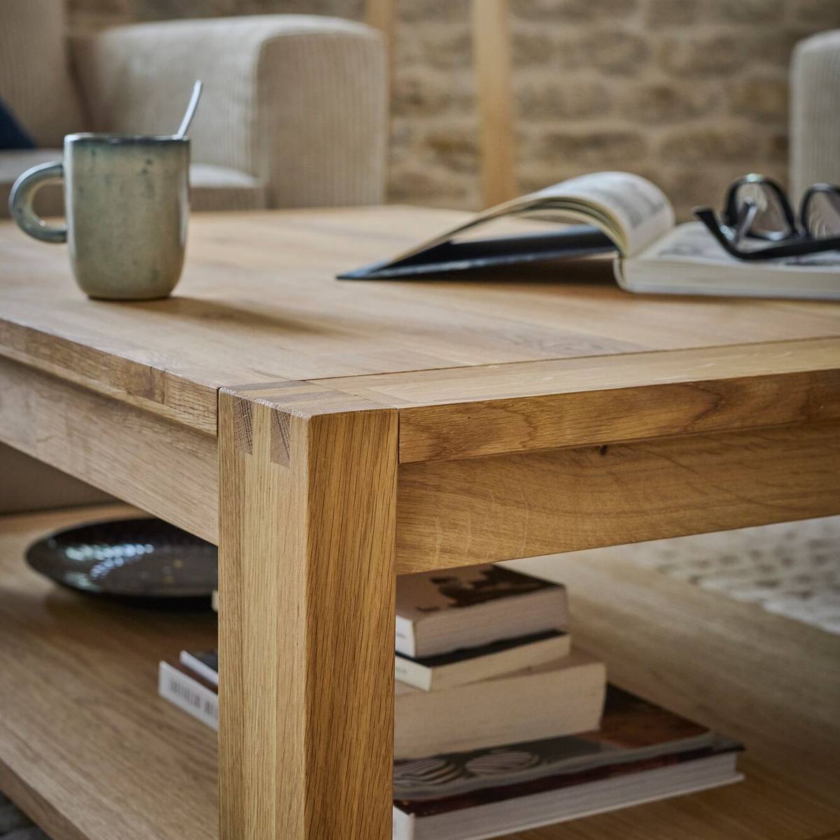 Table basse chêne massif Luminescence Table basse chêne massif Luminescence