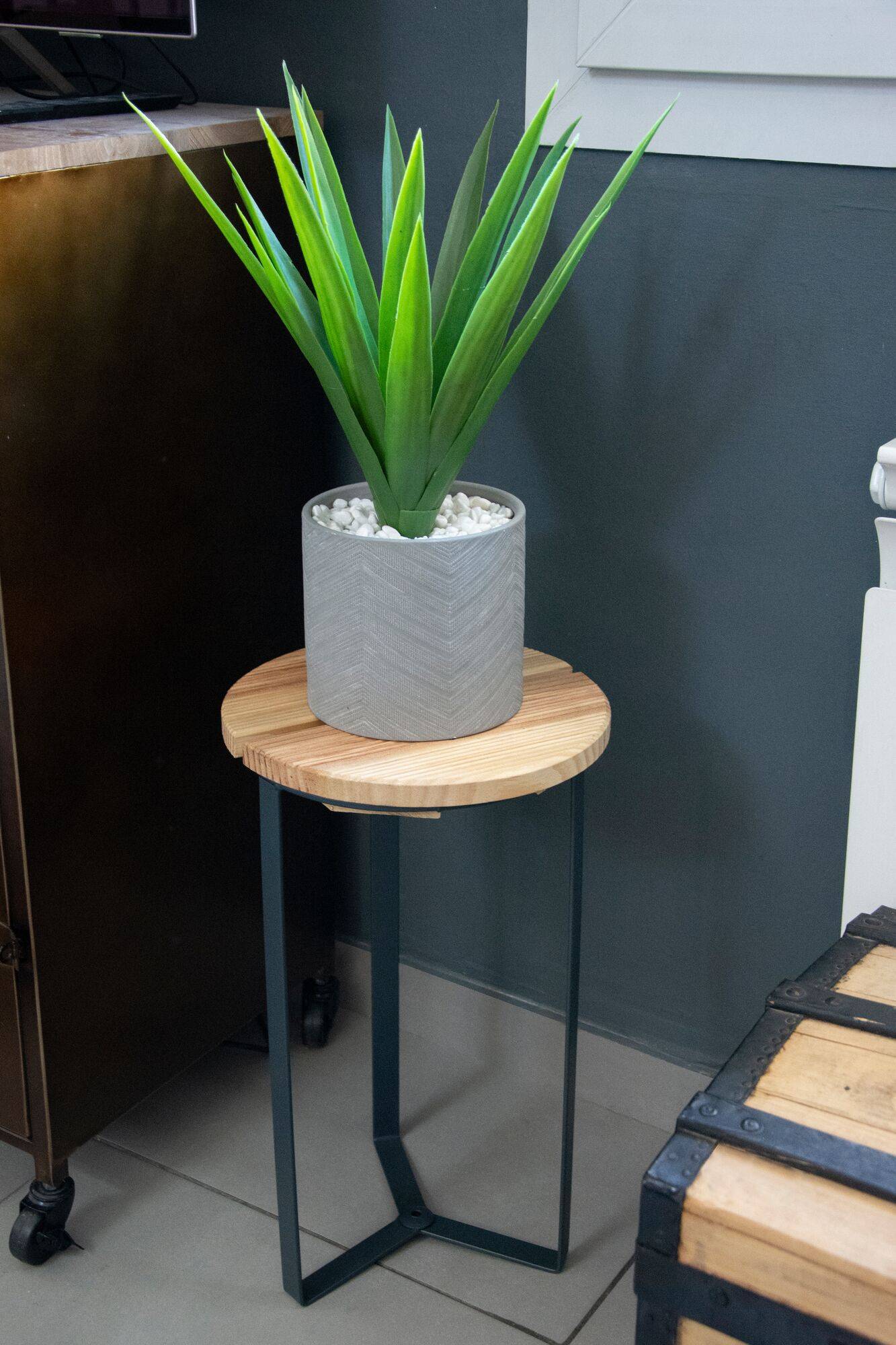 Sellette plateau bois H 50cm