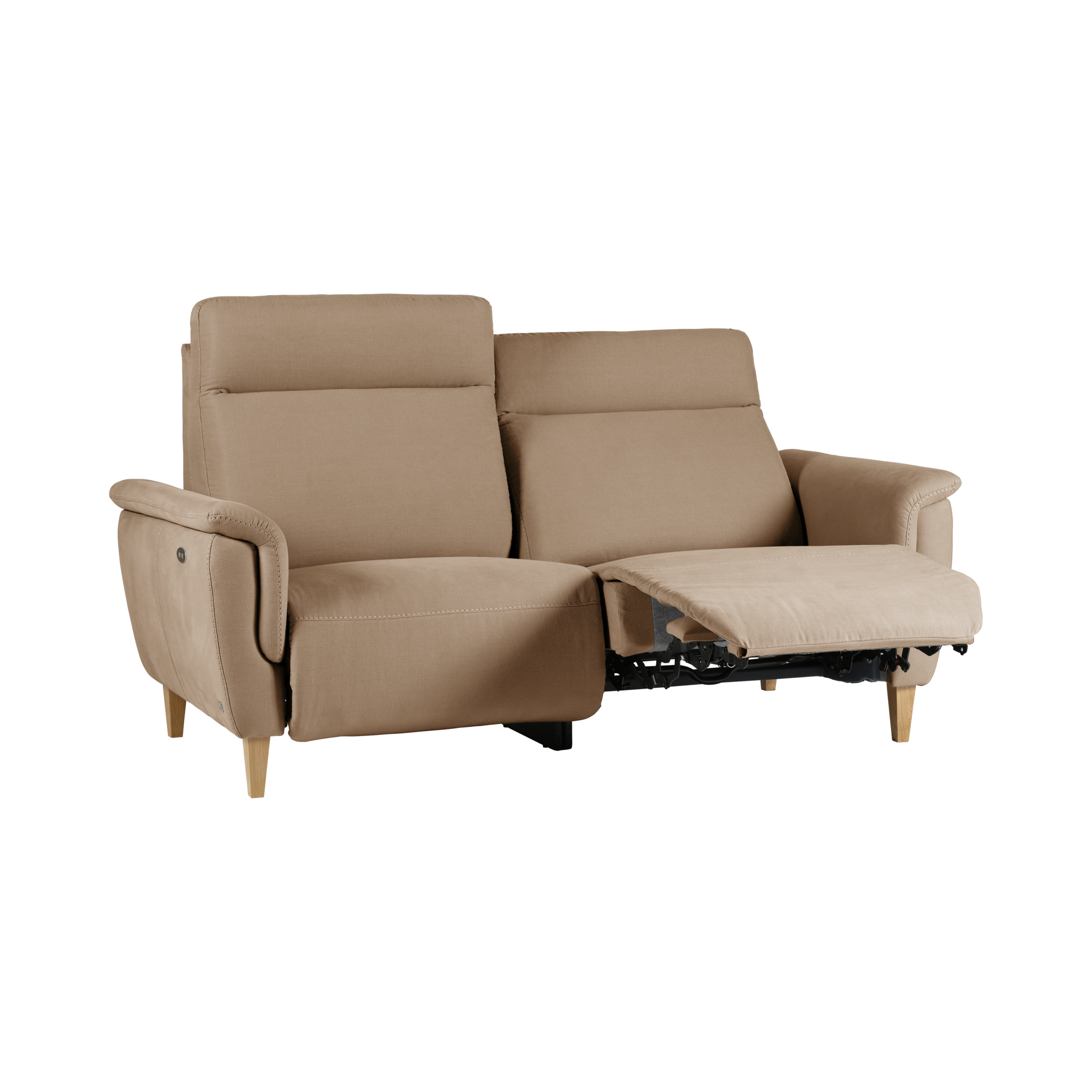 Canapé relax electrique coton lin Bergen