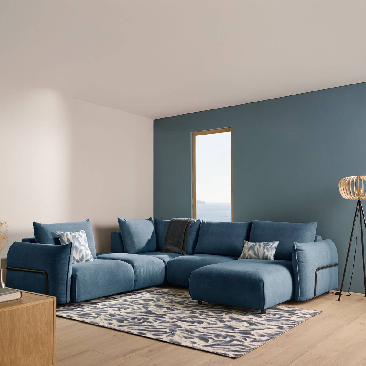 Canapé panoramique tissu Solal Canapé panoramique tissu Solal