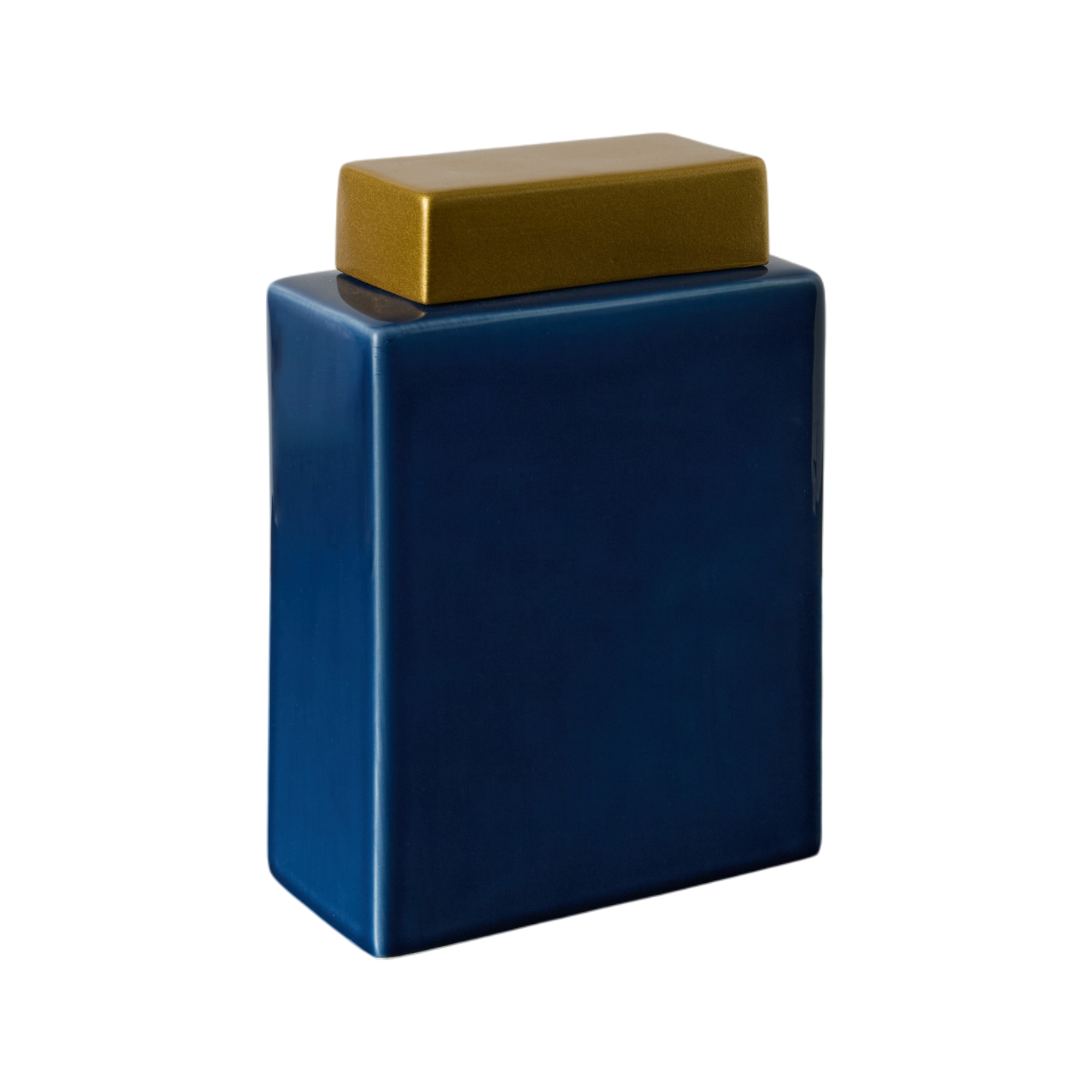 Boîte céramique déco bleu 24 cm Sirine