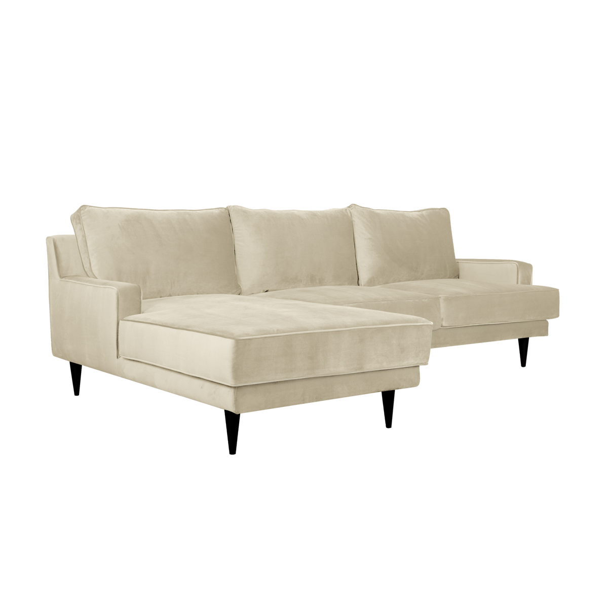 Canapé d'angle tissu velours Oscar Canapé d'angle tissu velours Oscar