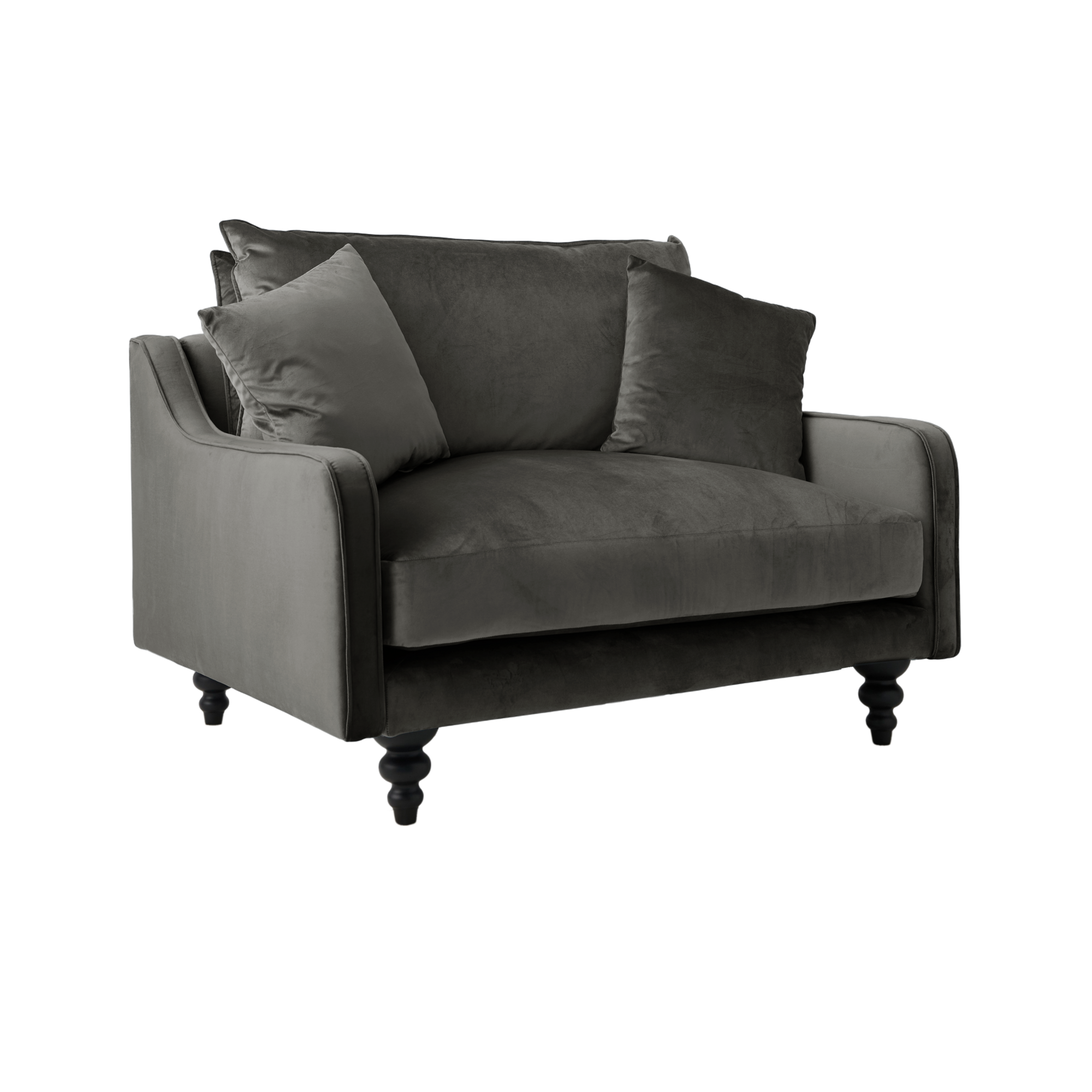 Fauteuil velours Orso XL