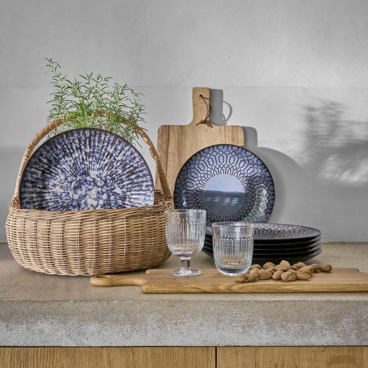 Lot de 6 Assiettes plates Canelé Anadia Lot de 6 Assiettes plates Canelé Anadia