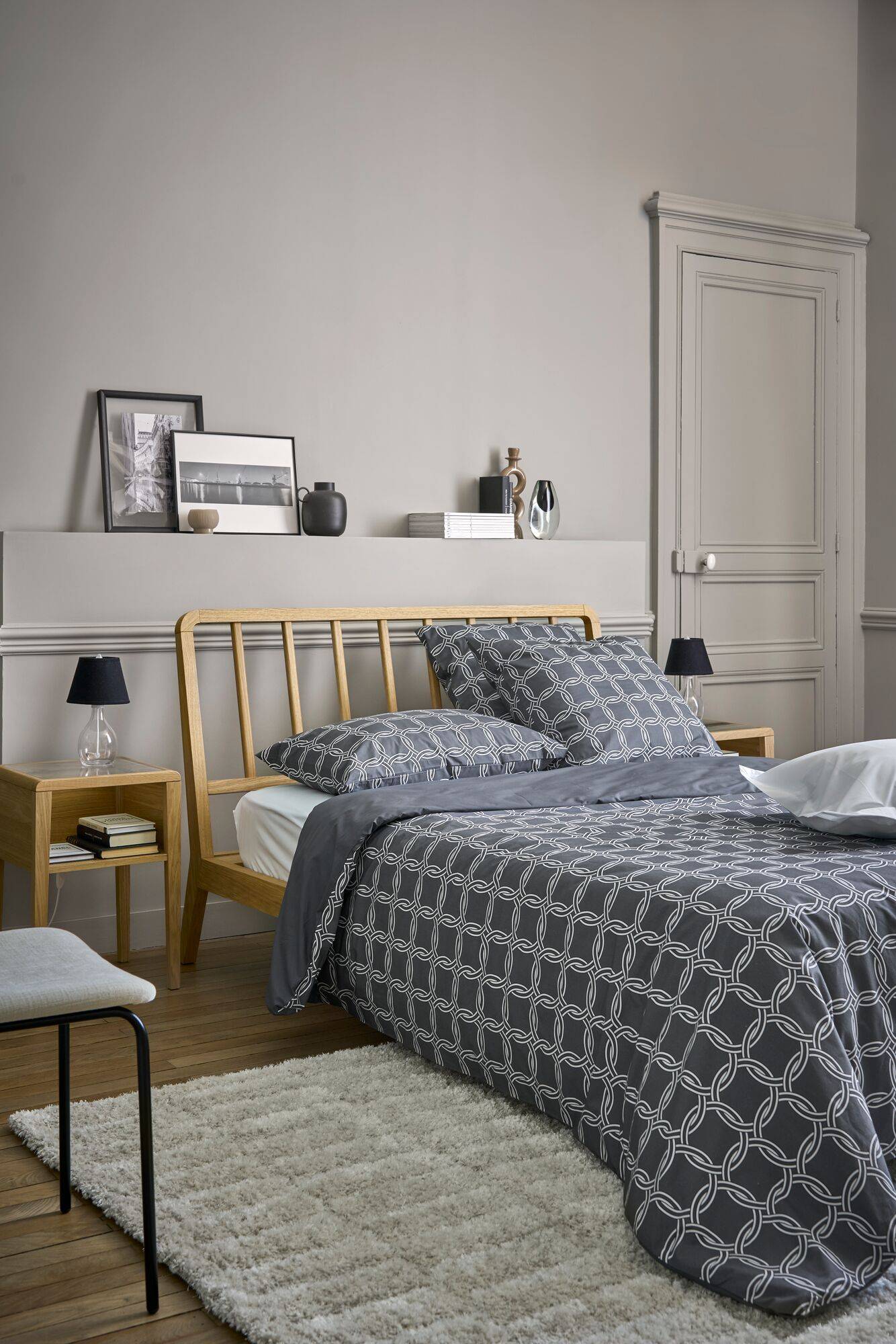 Lot de 2 taies d'oreiller percale Néo  rétro CAMIF