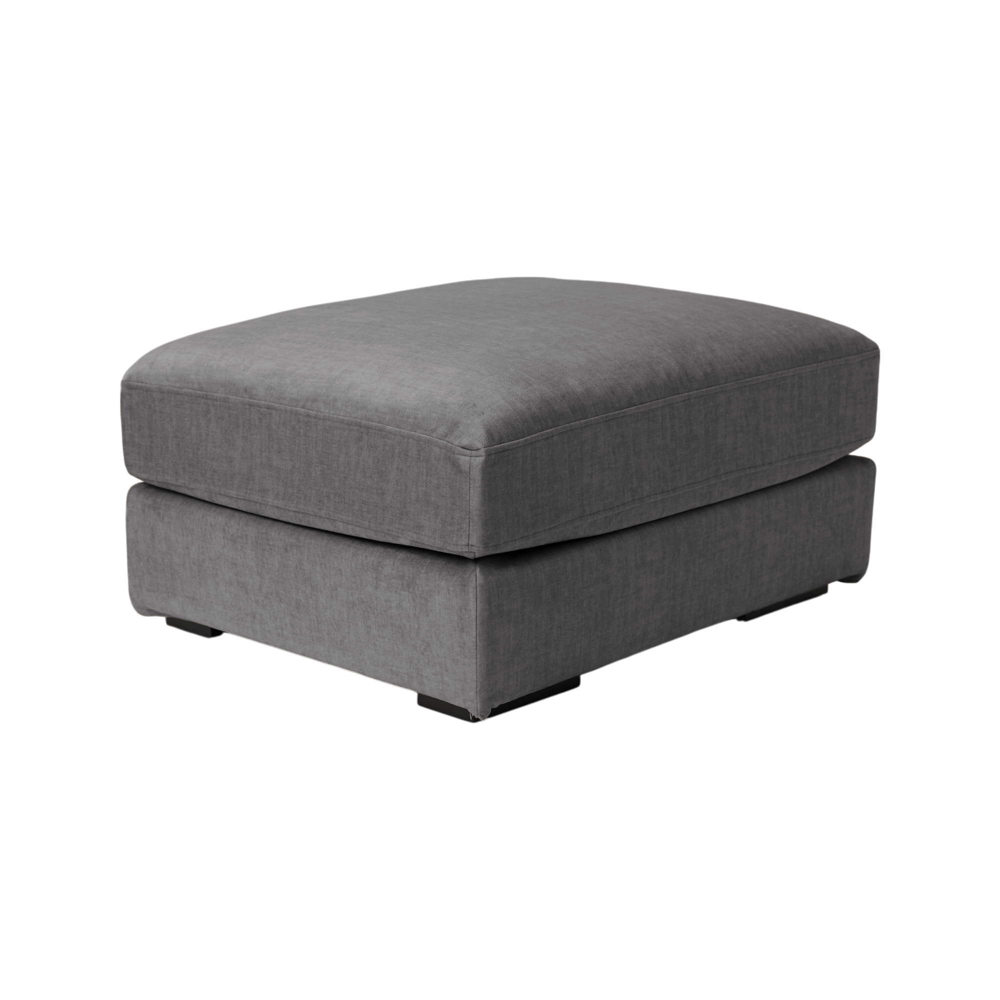 Pouf velours déhoussable Maé