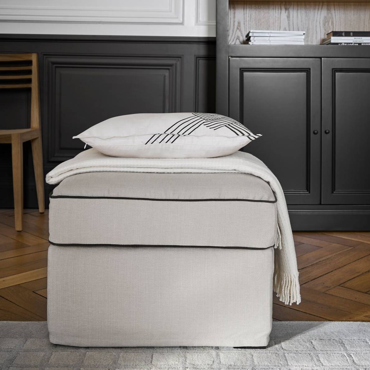 Plaid nid d'abeille coton polyester recyclé Pazenn Plaid nid d'abeille coton polyester recyclé Pazenn