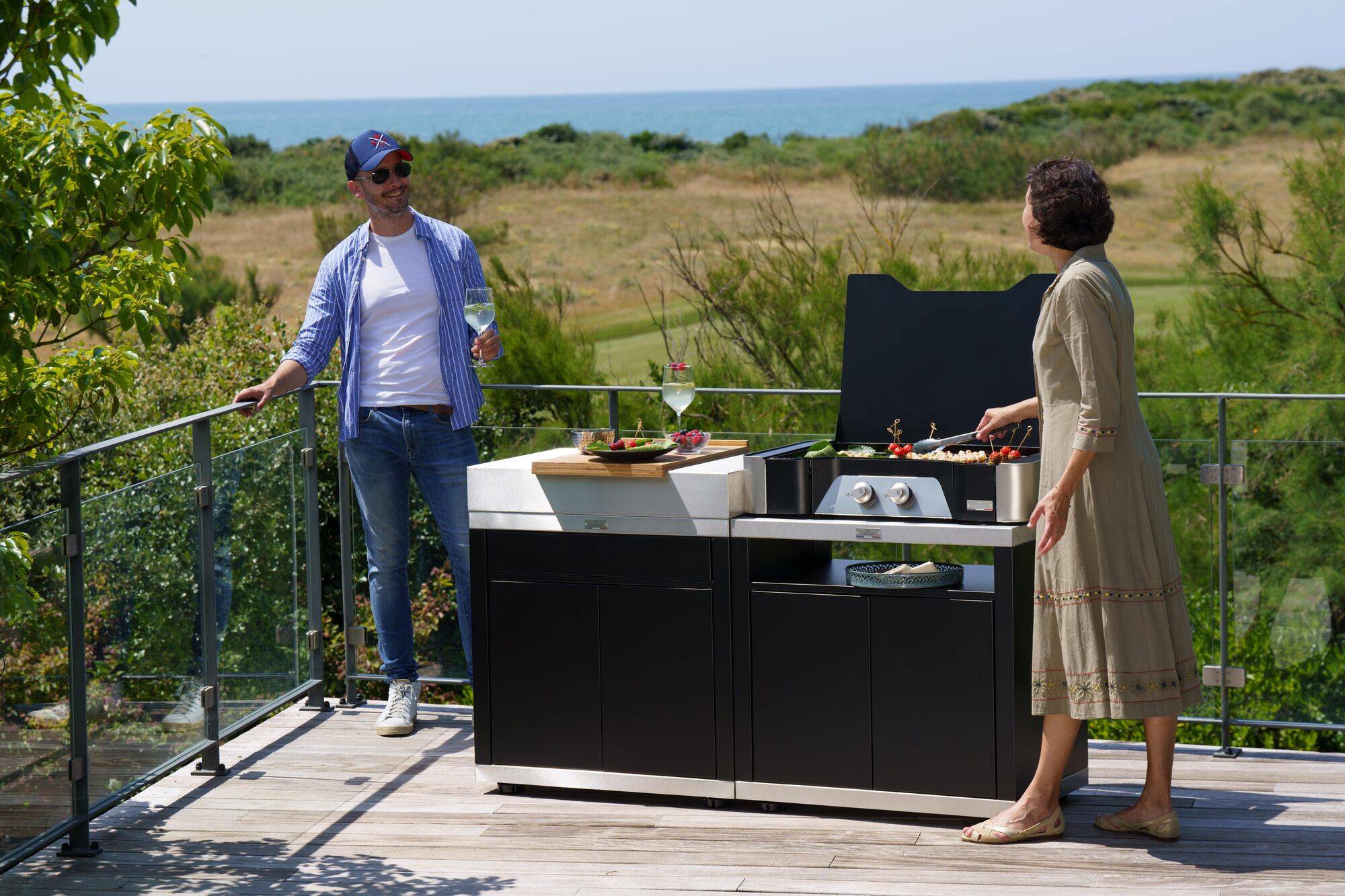 Plancha Exclusive Gaz 260 avec son couvercle - Image 1