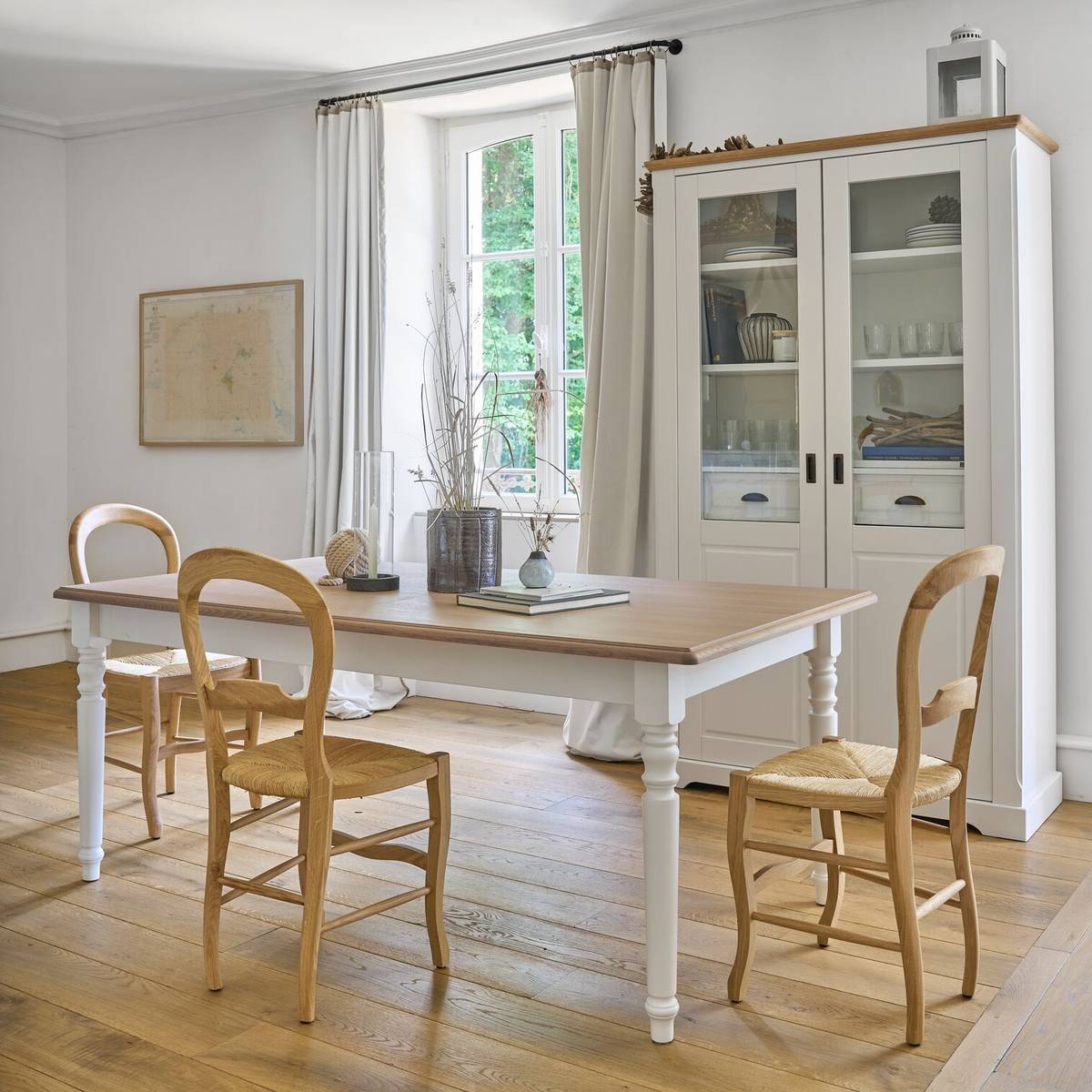 Vaisselier blanc et bois Apolline Vaisselier blanc et bois Apolline