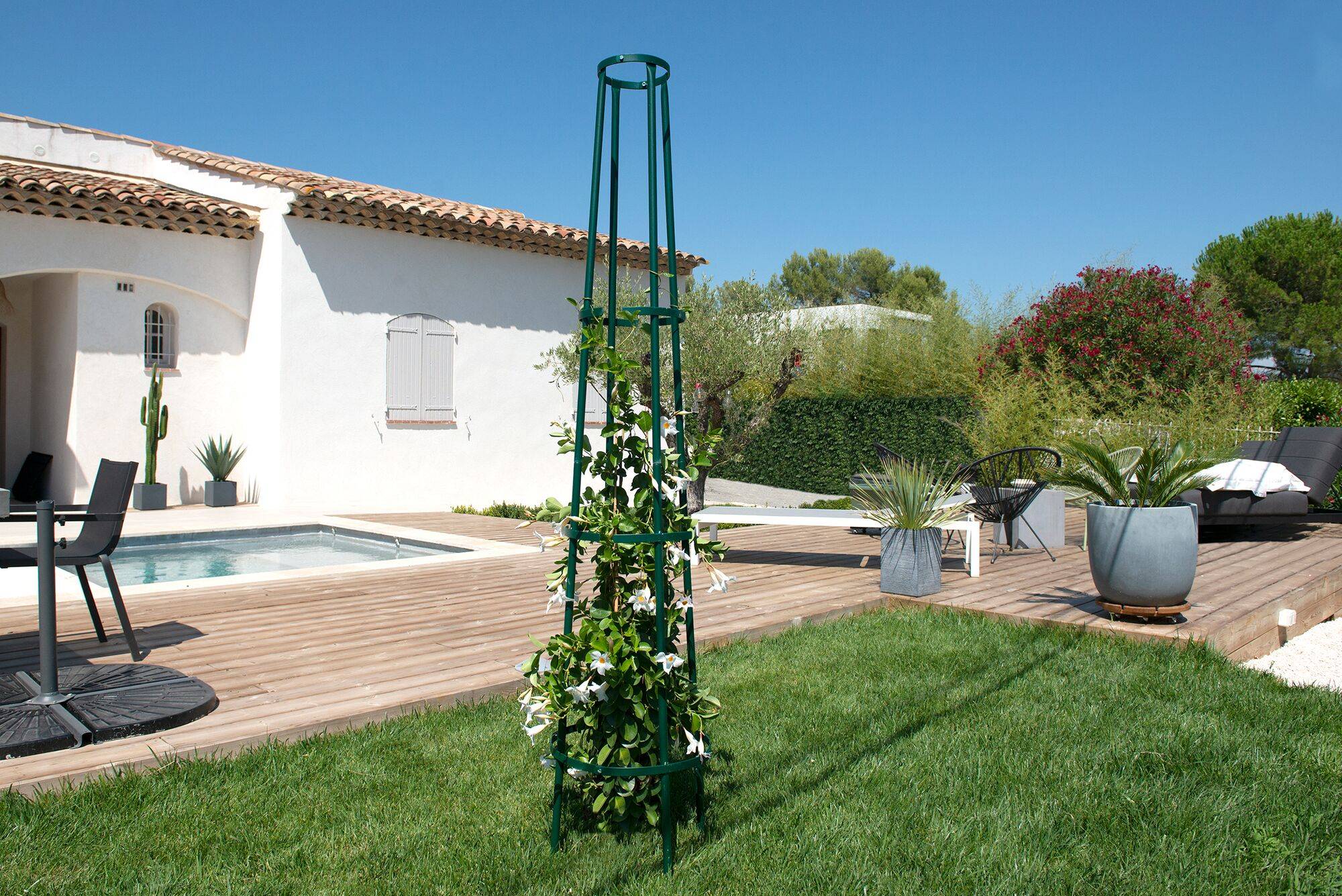 Support pour plantes grimpantes en métal