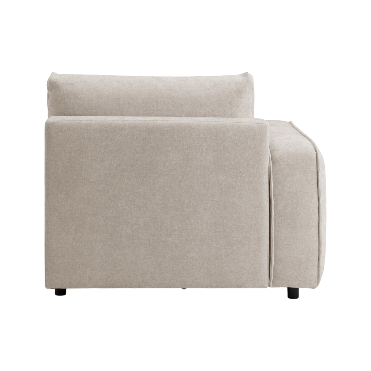 Chauffeuse avec accoudoir pour canapé modulable tissu Solenn Chauffeuse avec accoudoir pour canapé modulable tissu Solenn