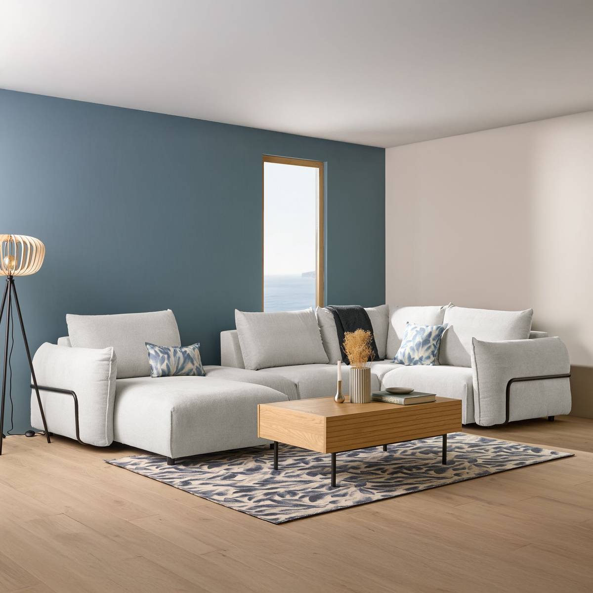 Canapé panoramique tissu Solal Canapé panoramique tissu Solal