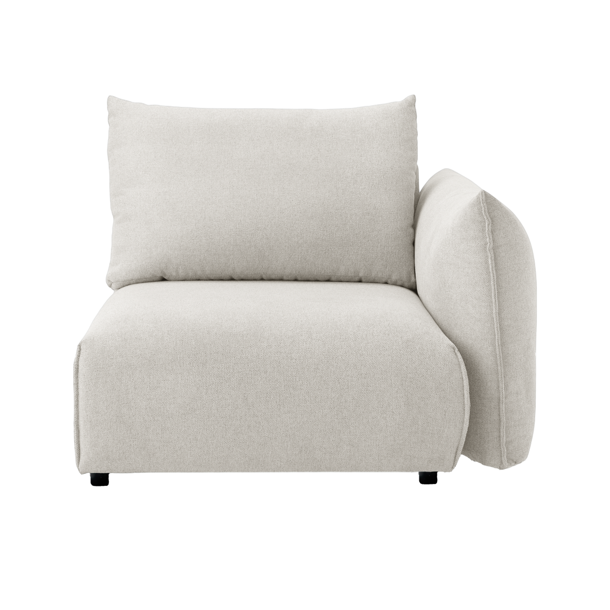 Chauffeuse avec accoudoir pour canapé modulable tissu Solal Chauffeuse avec accoudoir pour canapé modulable tissu Solal