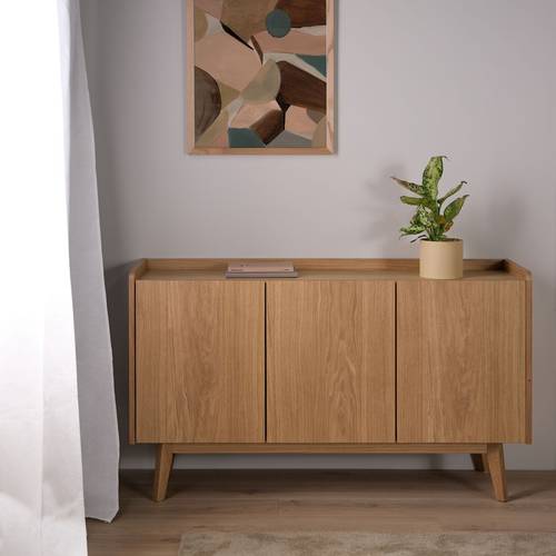 Buffet bois 3 portes 135 cm Agatha