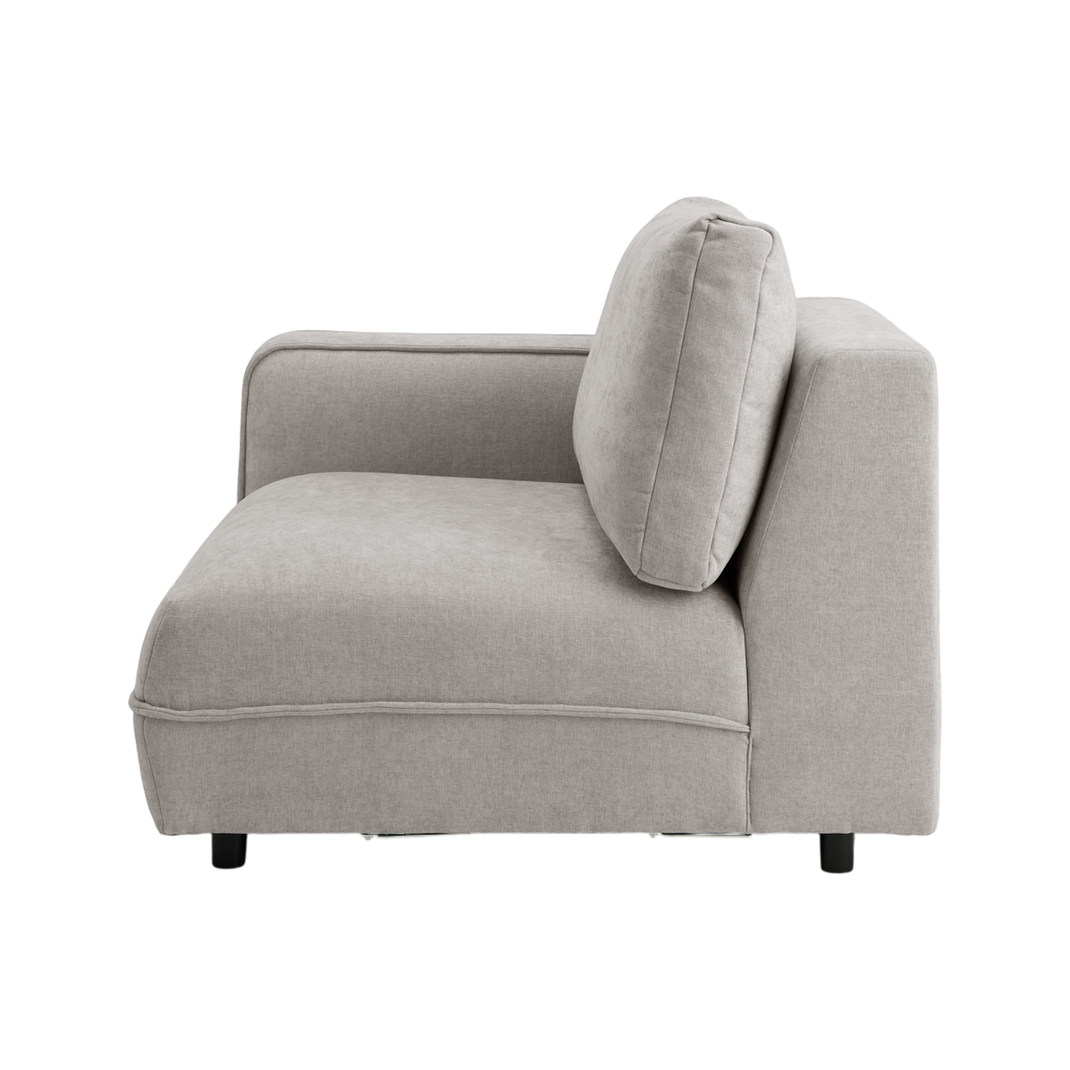 Chauffeuse avec accoudoir pour canapé modulable tissu Solenn Chauffeuse avec accoudoir pour canapé modulable tissu Solenn