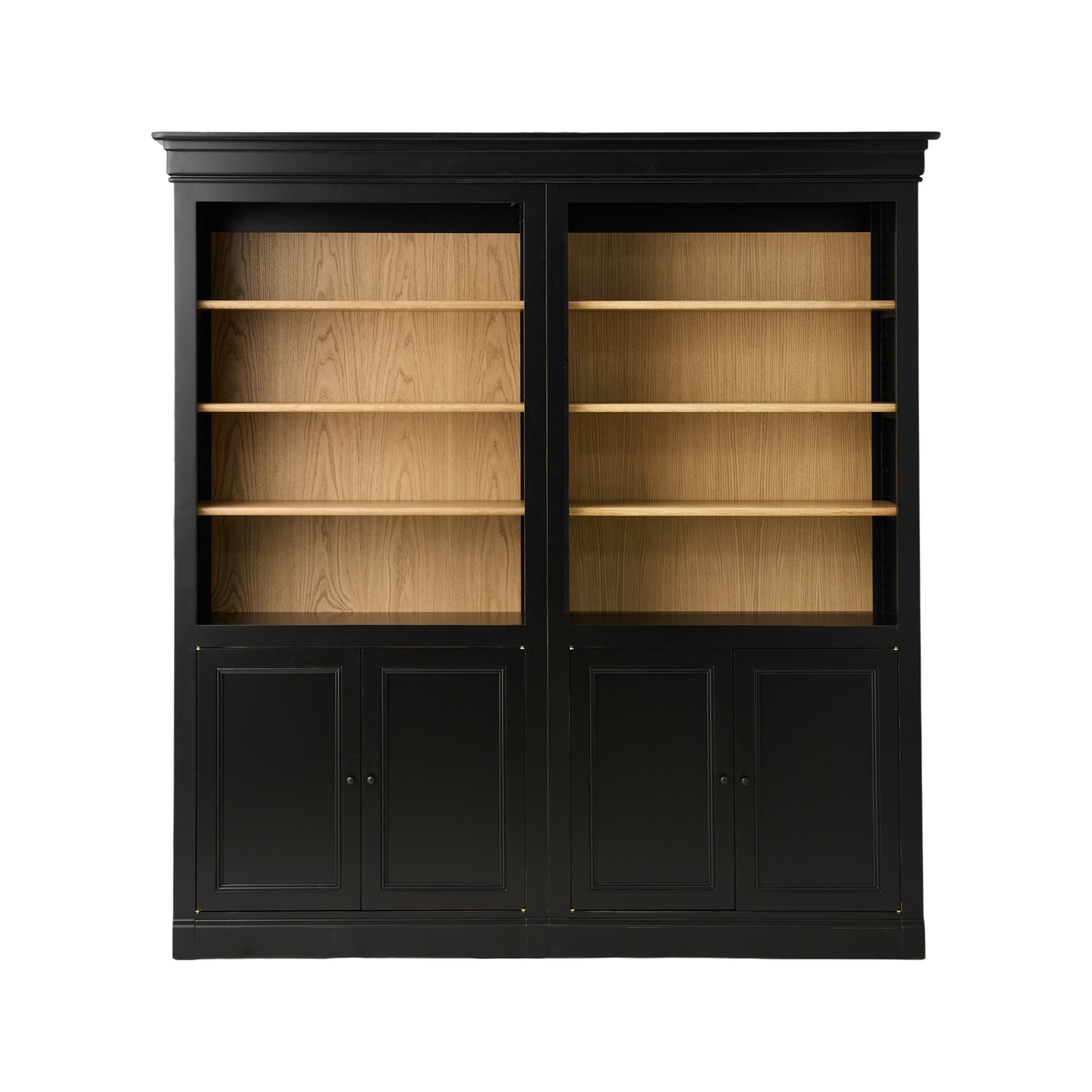 Bibliothèque bois massif 4 portes Embellie CAMIF
