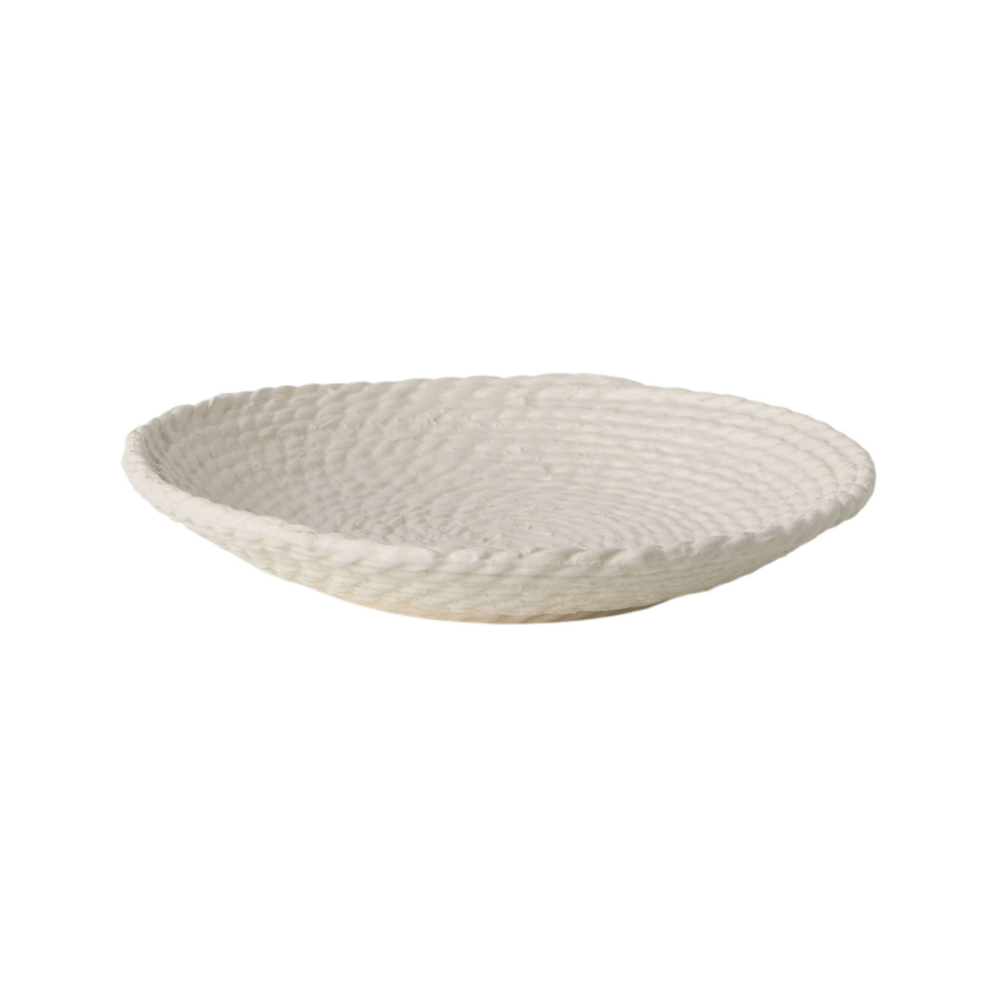 Centre de table céramique déco tressé 32 cm Sloane