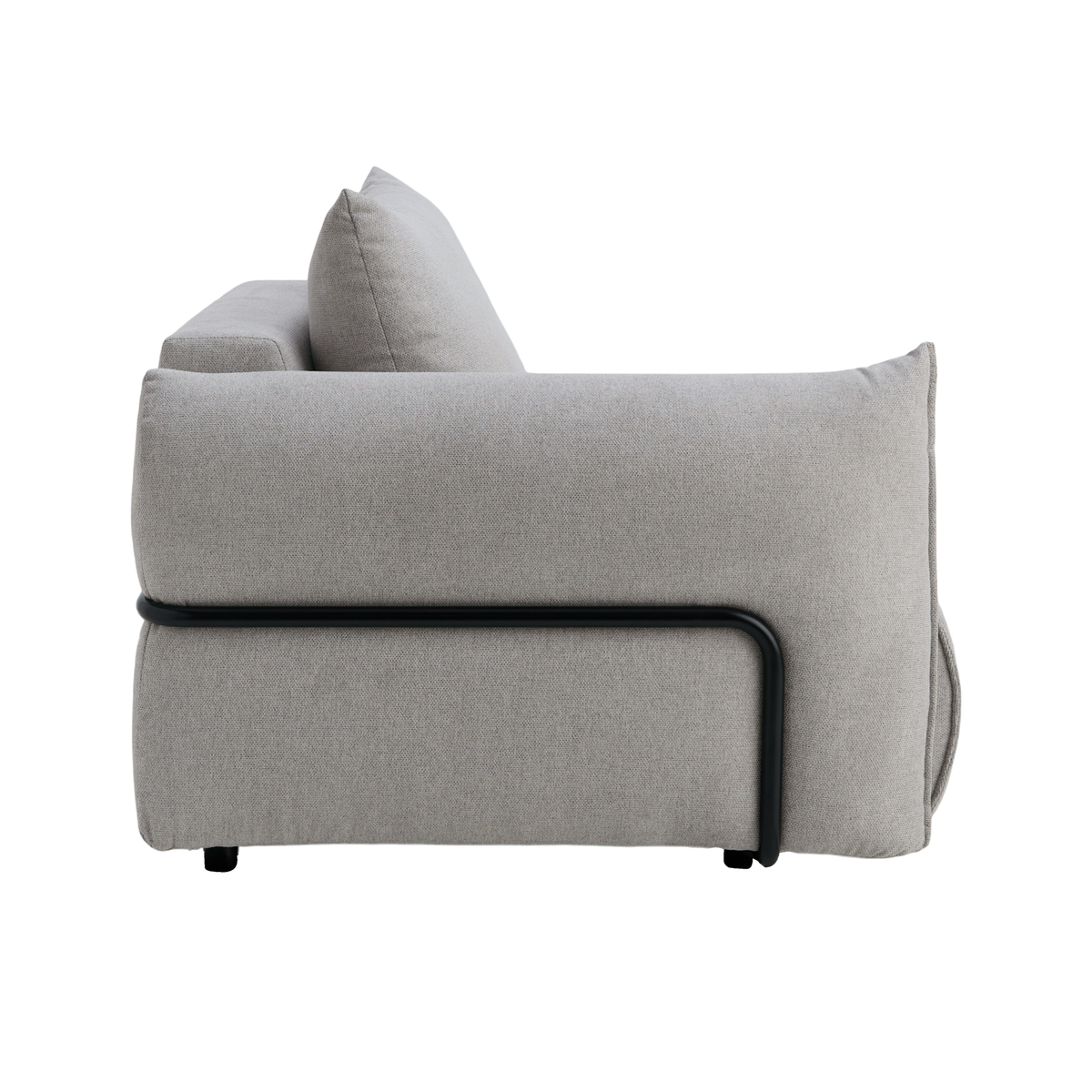 Chauffeuse avec accoudoir pour canapé modulable tissu Solal Chauffeuse avec accoudoir pour canapé modulable tissu Solal